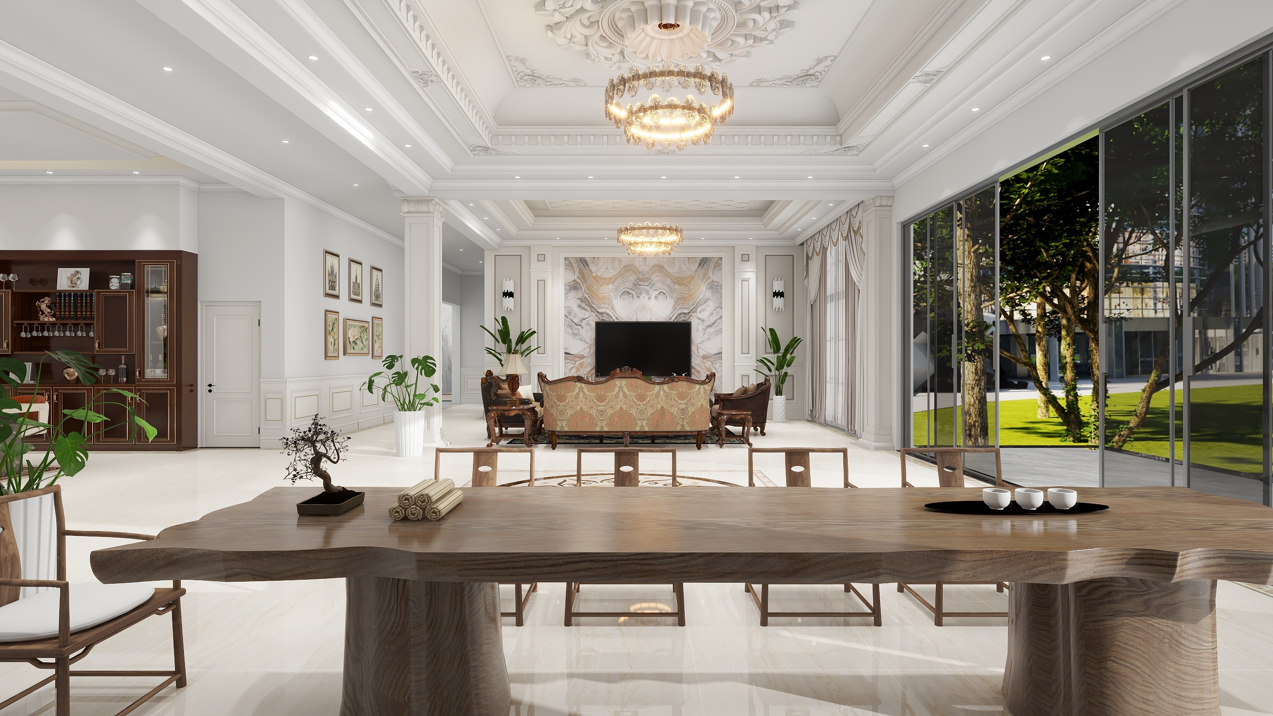 室内外设计大雄-力泰综合楼-欧式-装修设计方案