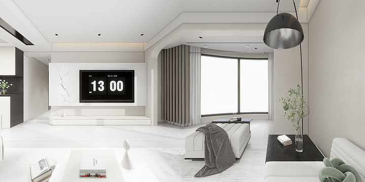 度恒02-4-阳光水岸21楼平面布置图-装修设计方案