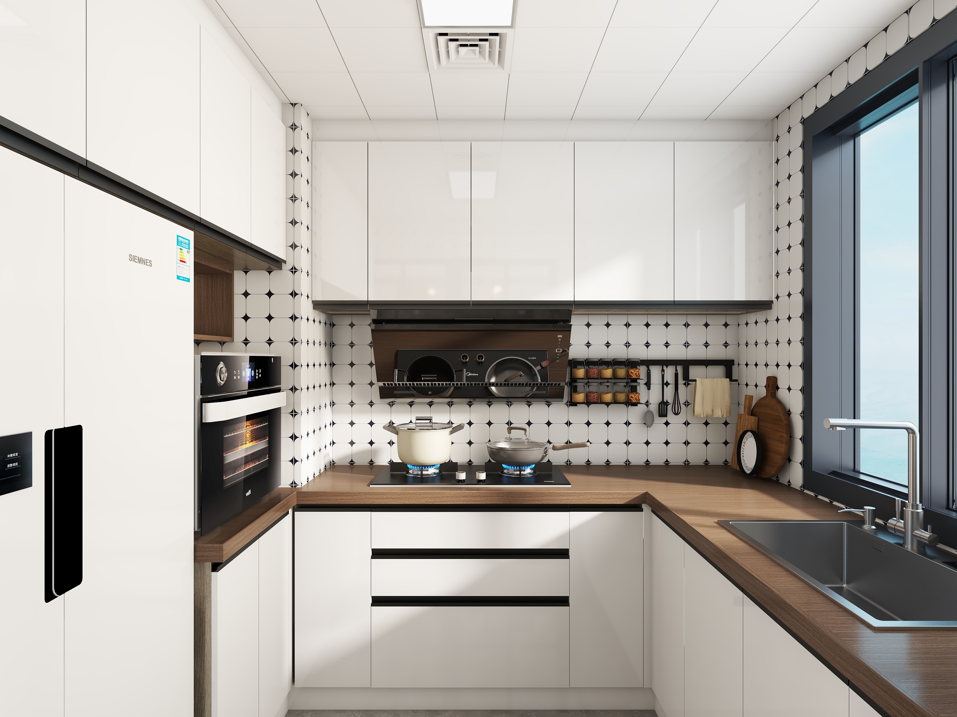 mhdu-简约的中古风--碧桂园3室1厅123M²4室装修效果图