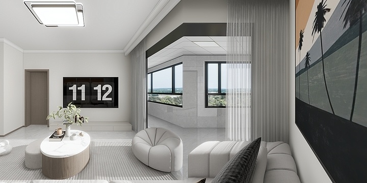 室内设计师-Dyson-凯旋门19-1-702-装修设计方案