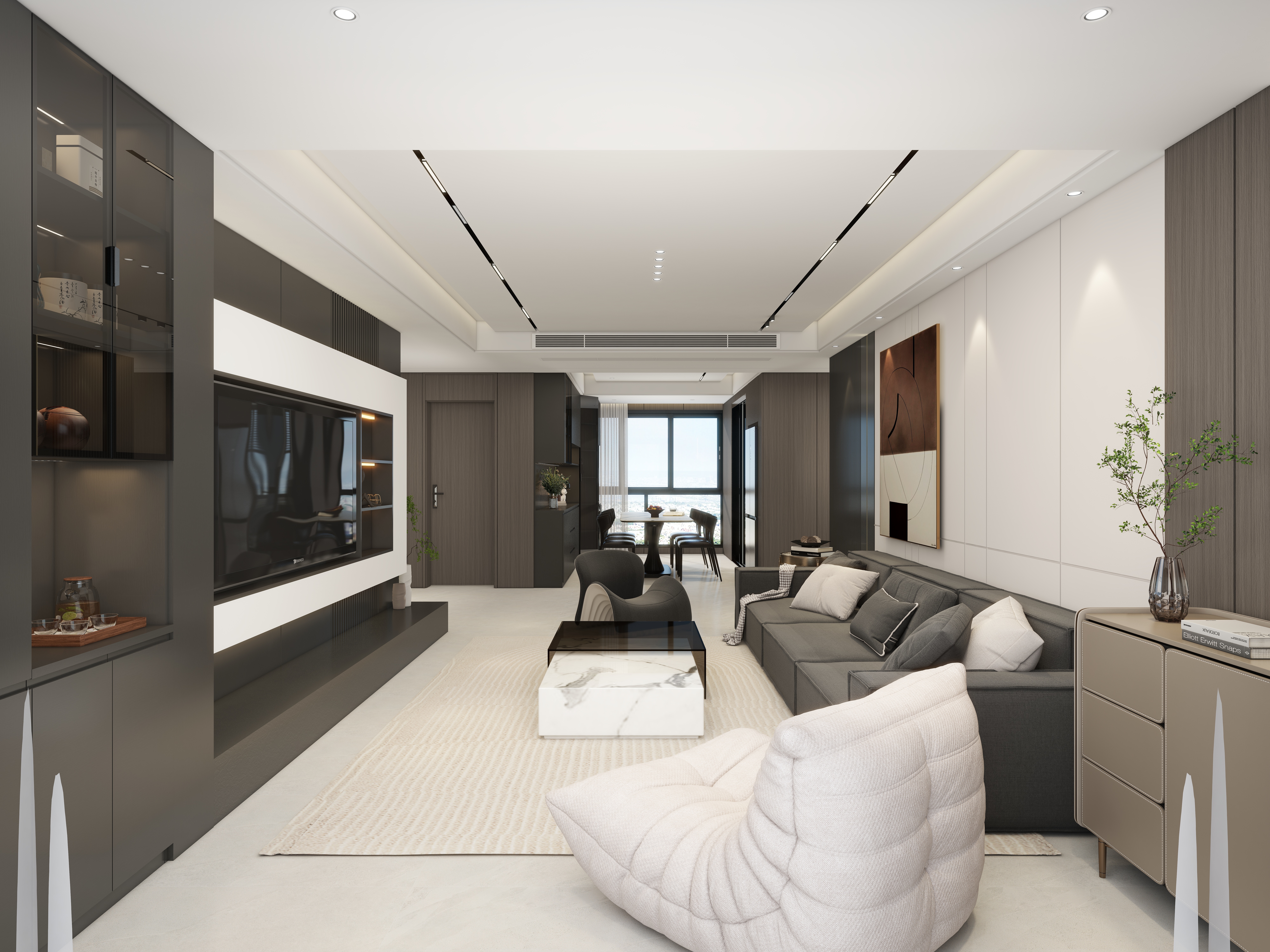 懿宸-盈派设计-长运轩意式129㎡2室-装修设计方案