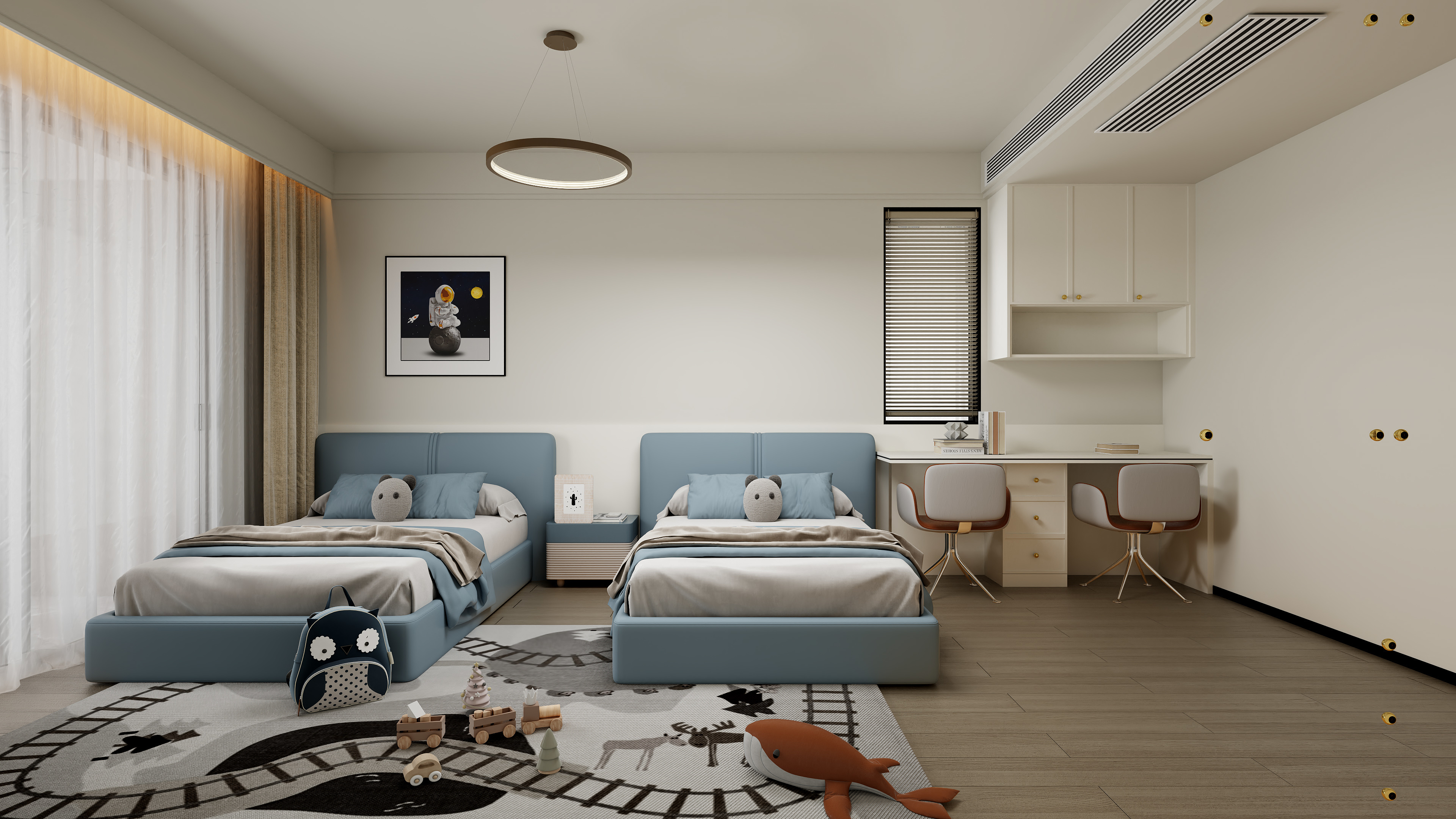 原创001-意式经典案例229㎡六室-装修设计方案