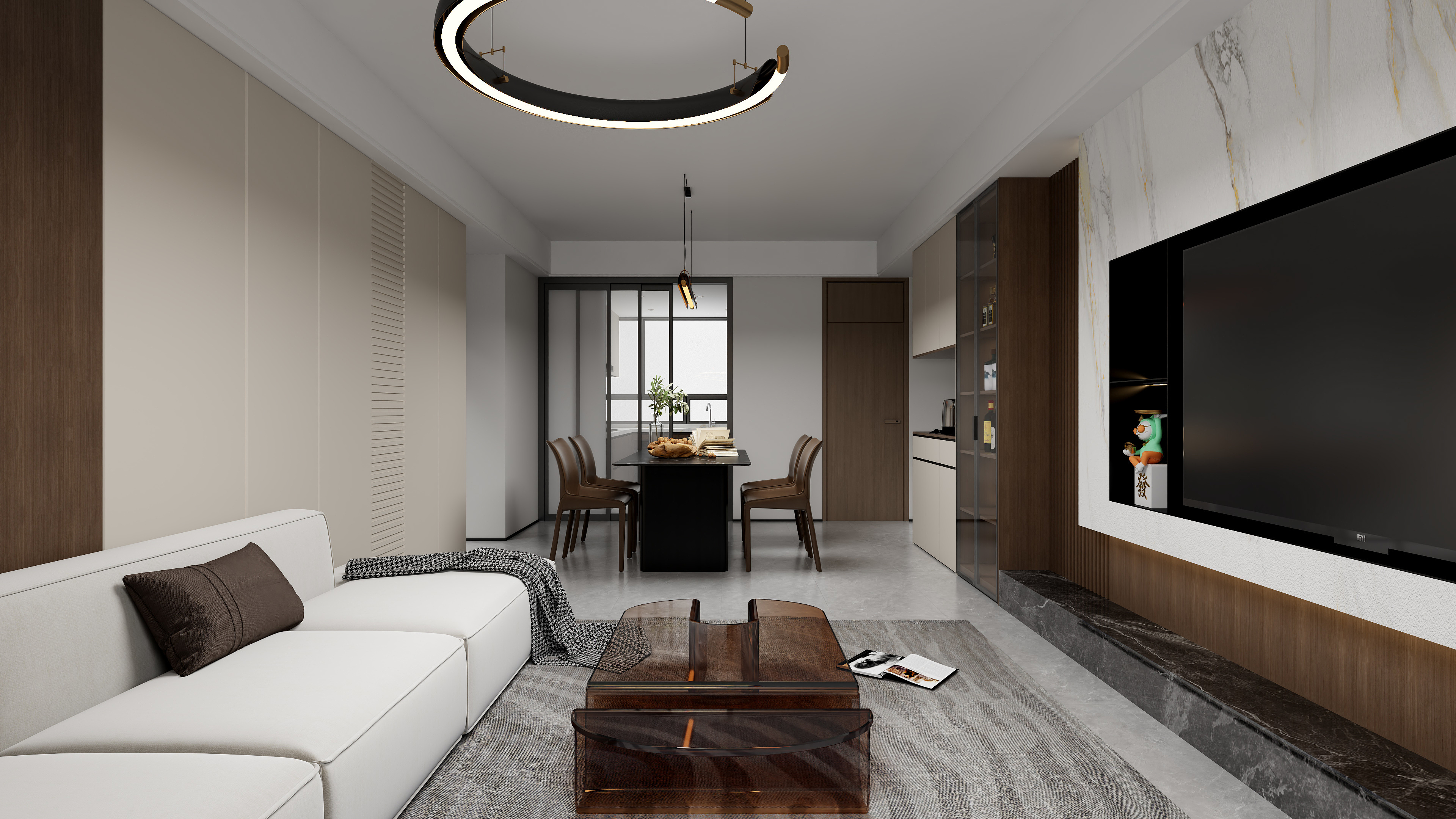 原创001-中南紫云集134㎡四室装修效果图