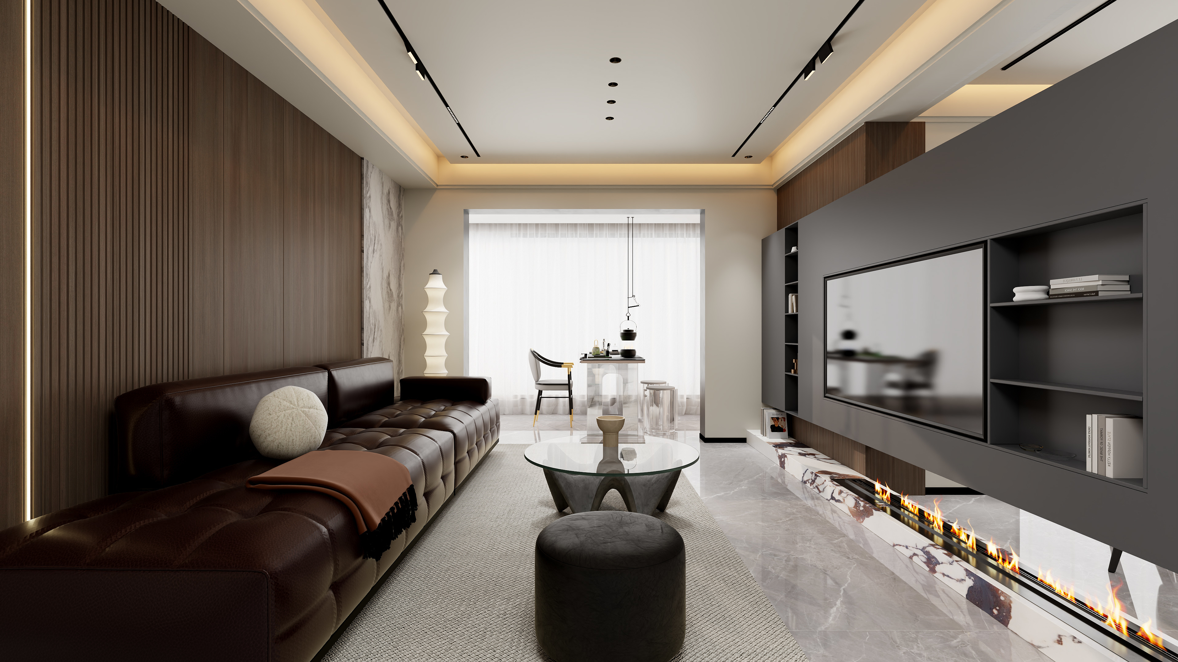 原创001-意式经典案例229㎡六室装修效果图