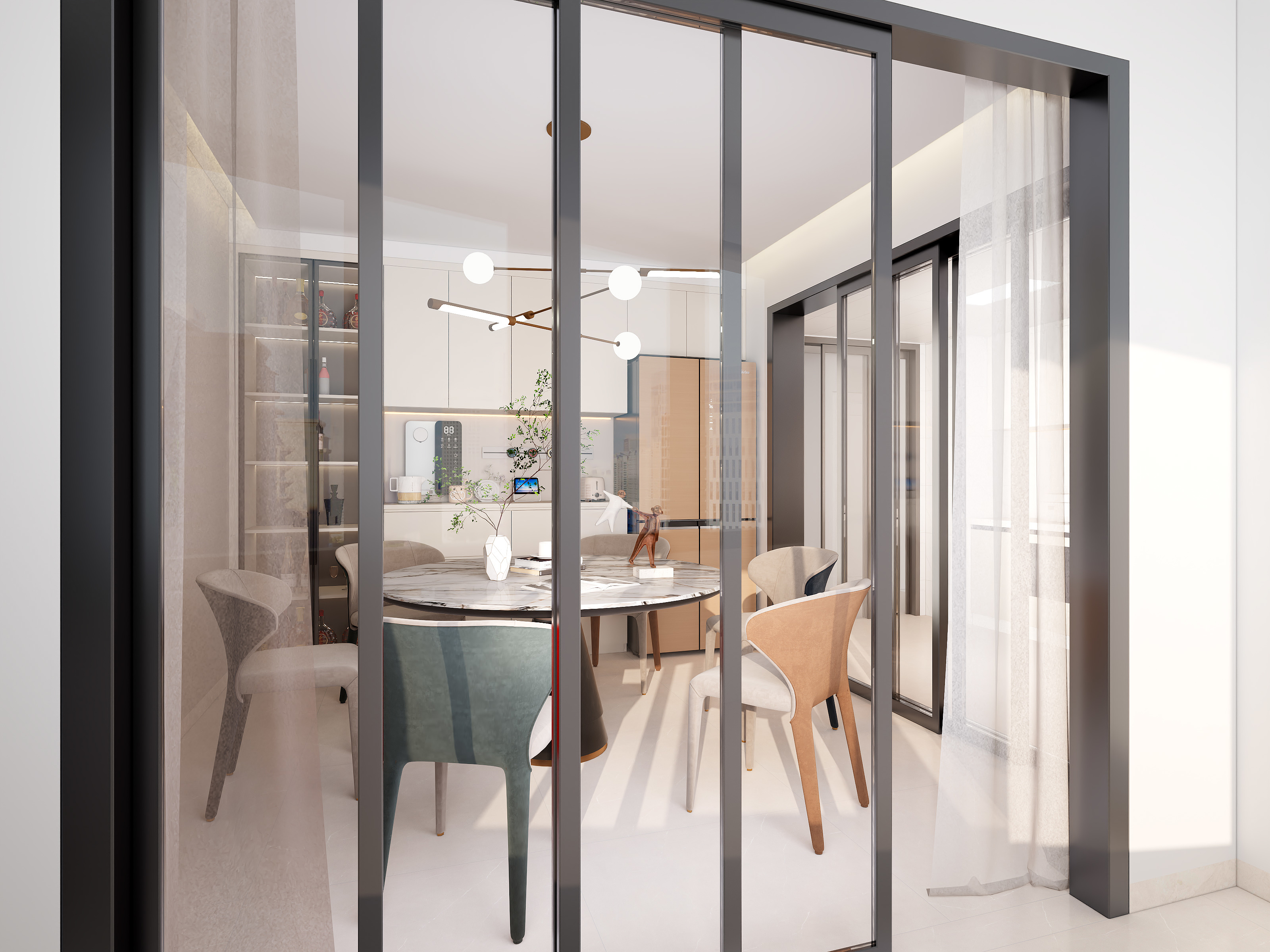 shen深DbPT-振兴路梅姐雅居-开放式主卧衣帽间-装修设计方案