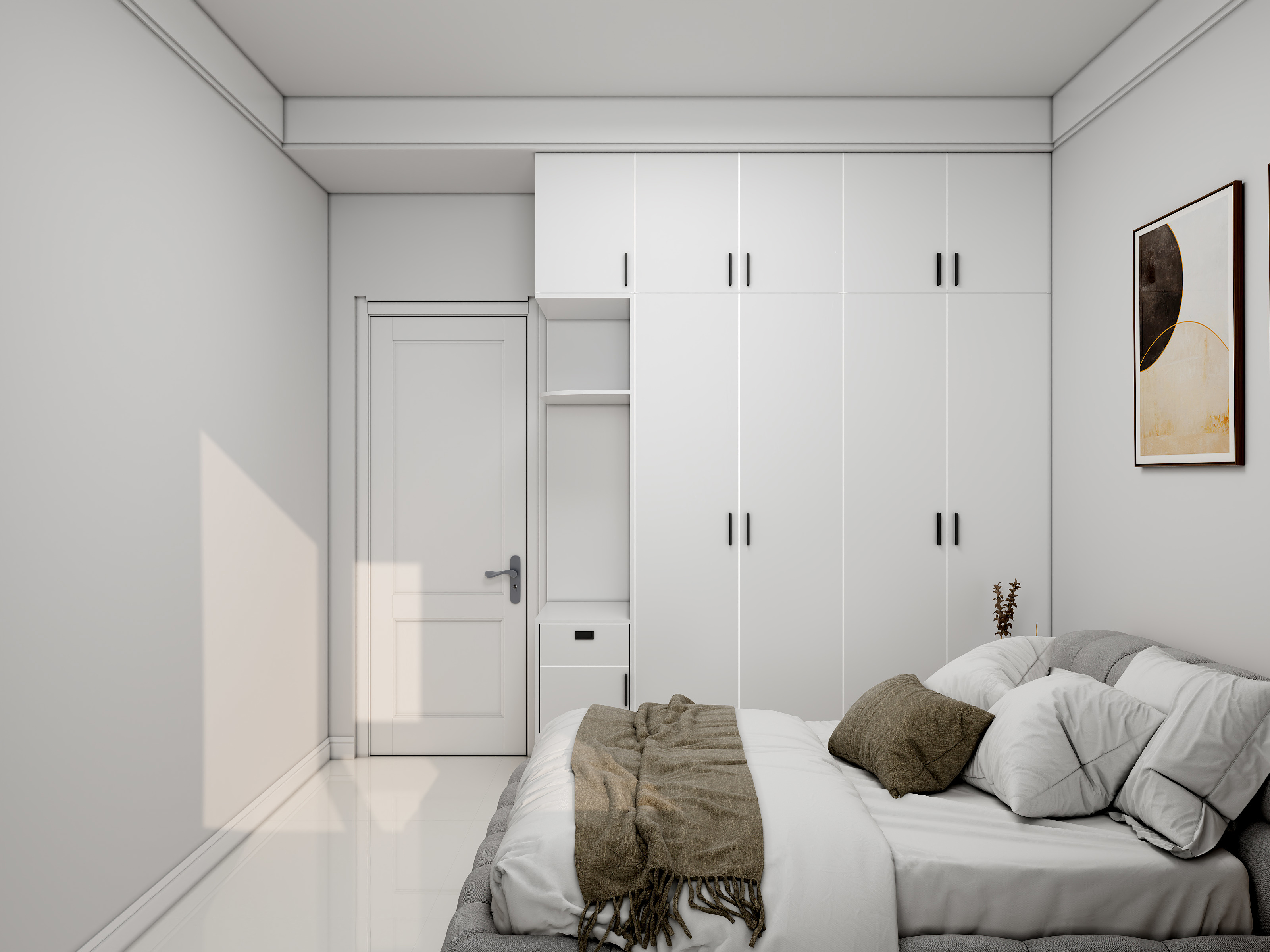 靳少峰-田园133㎡4室装修效果图