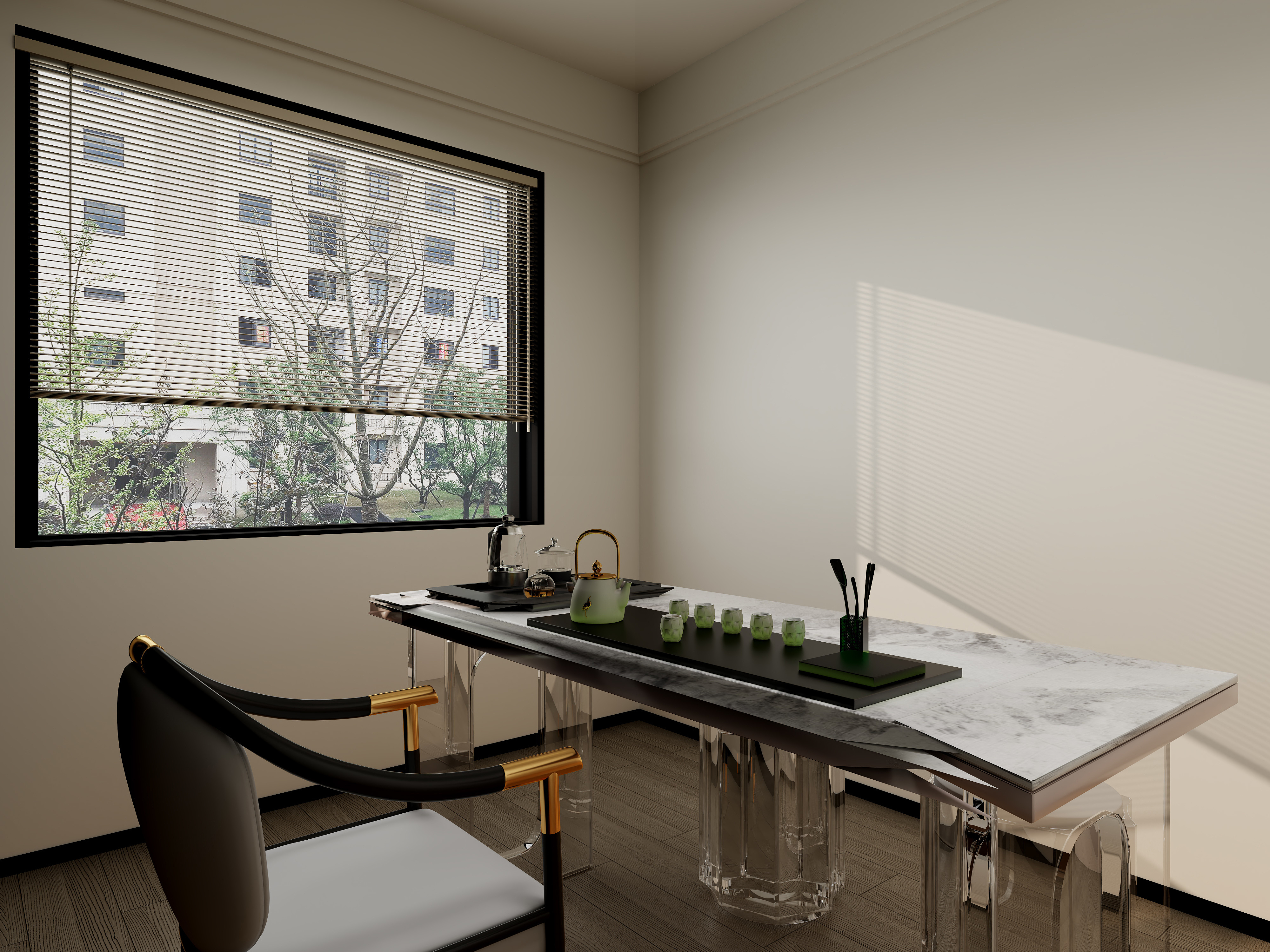 原创001-意式经典案例229㎡六室装修效果图