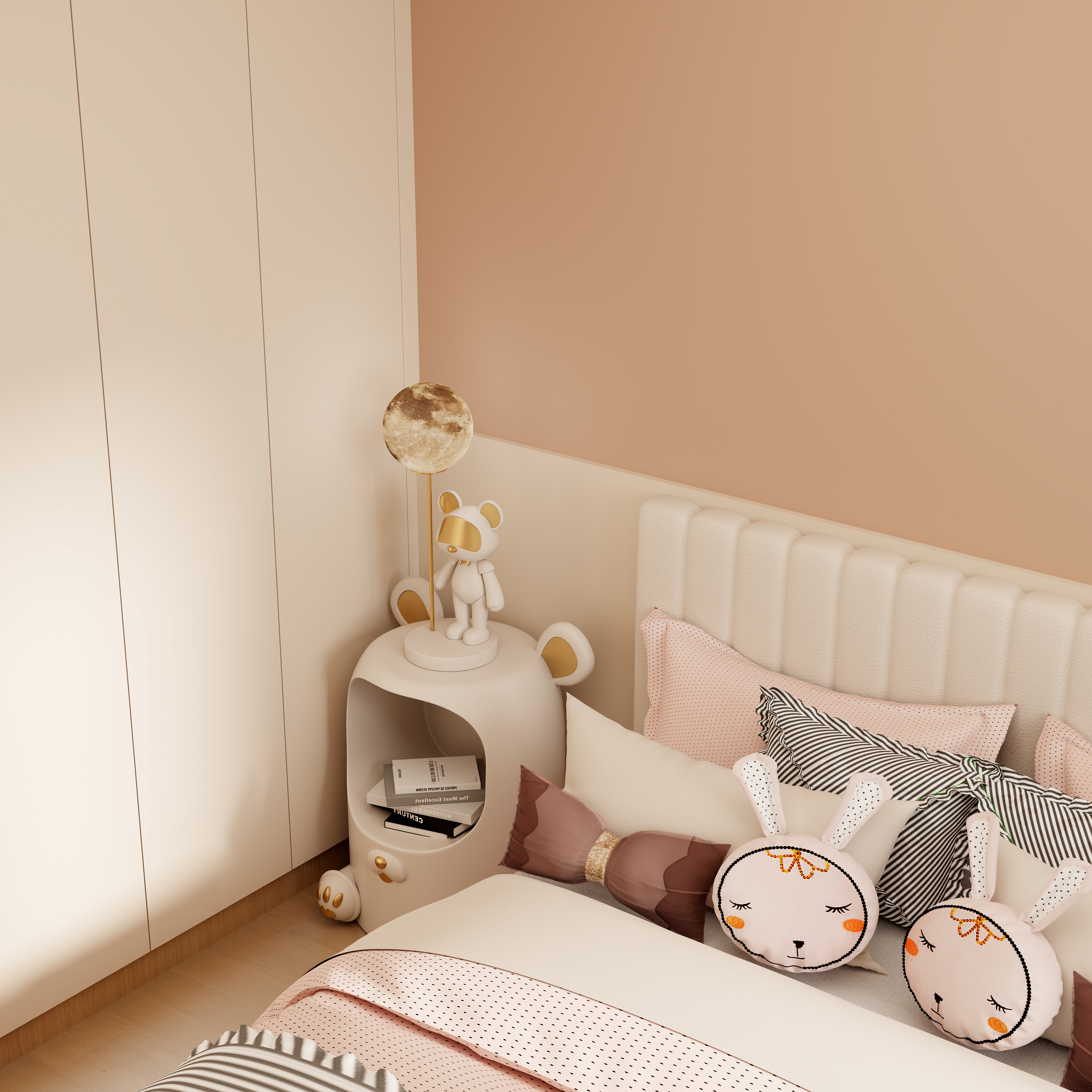 壹诺设计工作室-116㎡3室-原木风 装修效果图