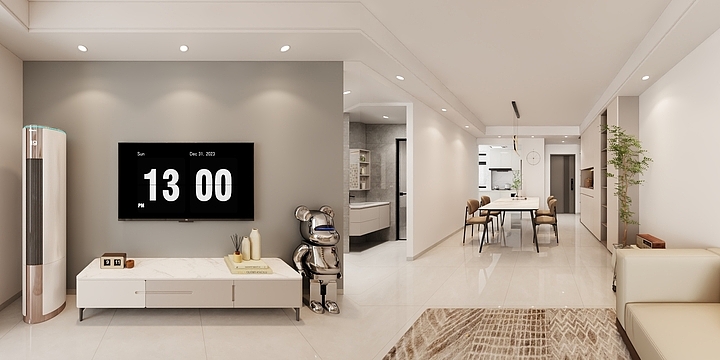 效果代画-唐-1江湾丽景-装修设计方案