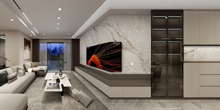 室内设计Ym-滨江公园一号13-1503-装修设计方案