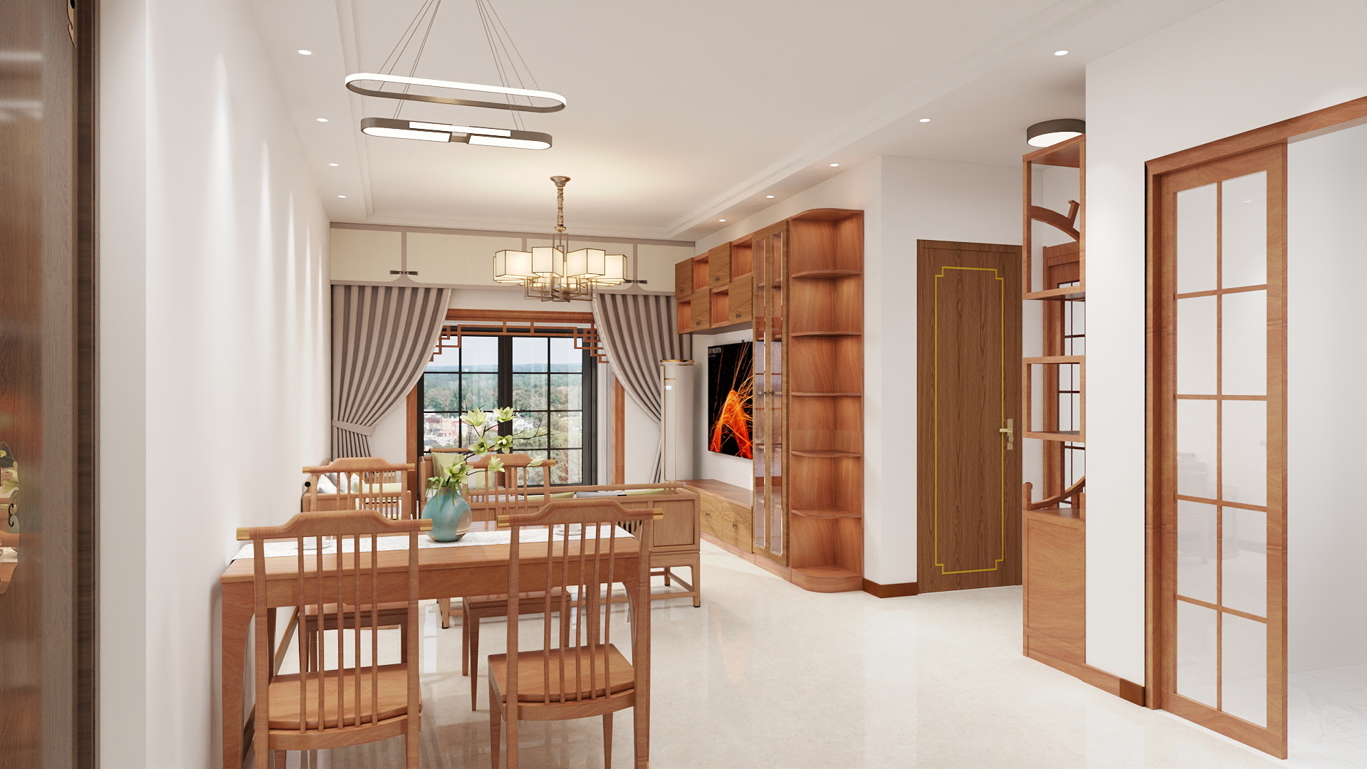 萧1377-景瑞望府2室2厅1厨1卫-装修设计方案