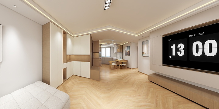 设计师张涛-彩虹公寓-装修设计方案