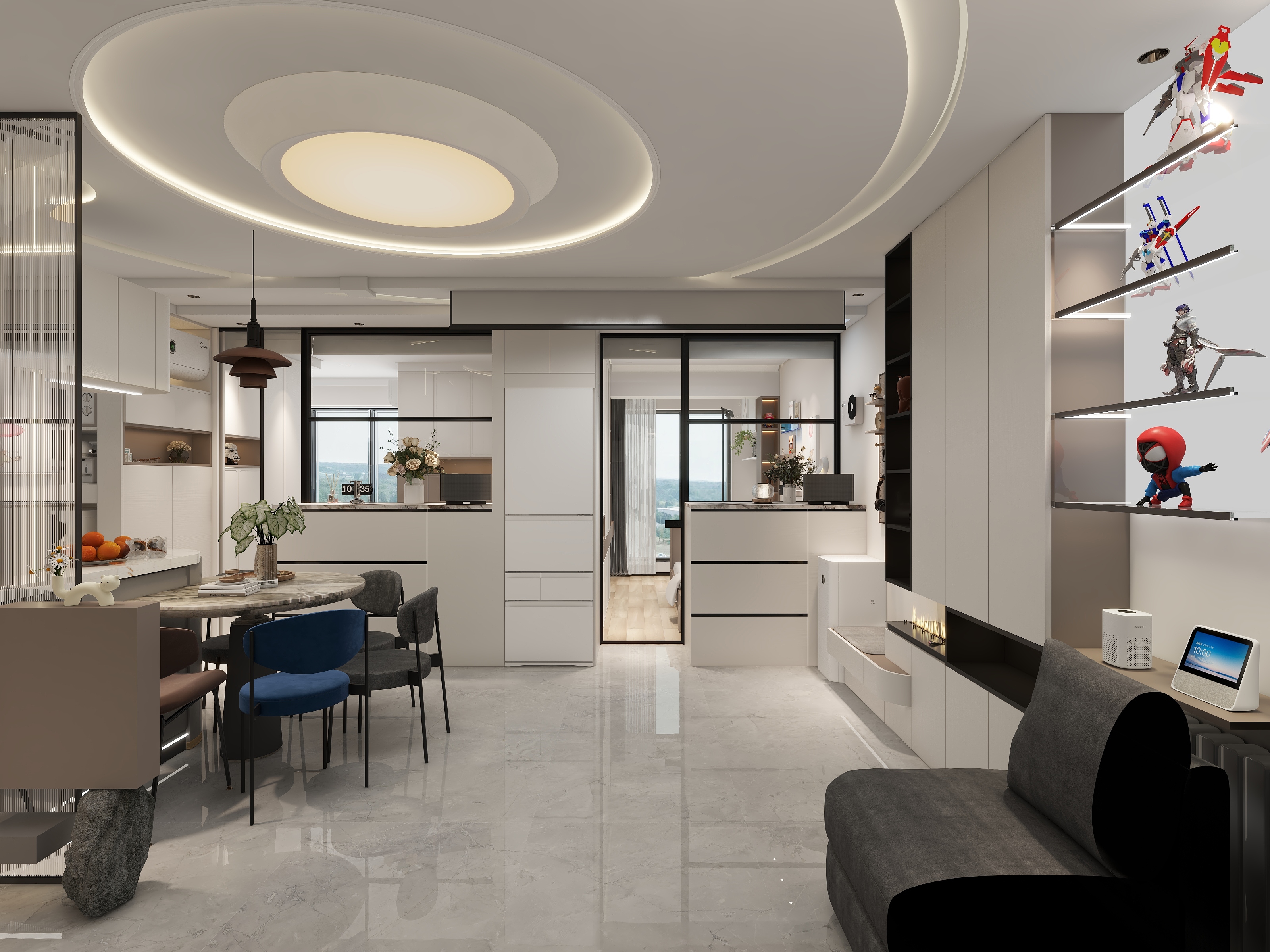 韩龙敏娜胡Design-松弛感的度数-中海紫御公馆-装修设计方案