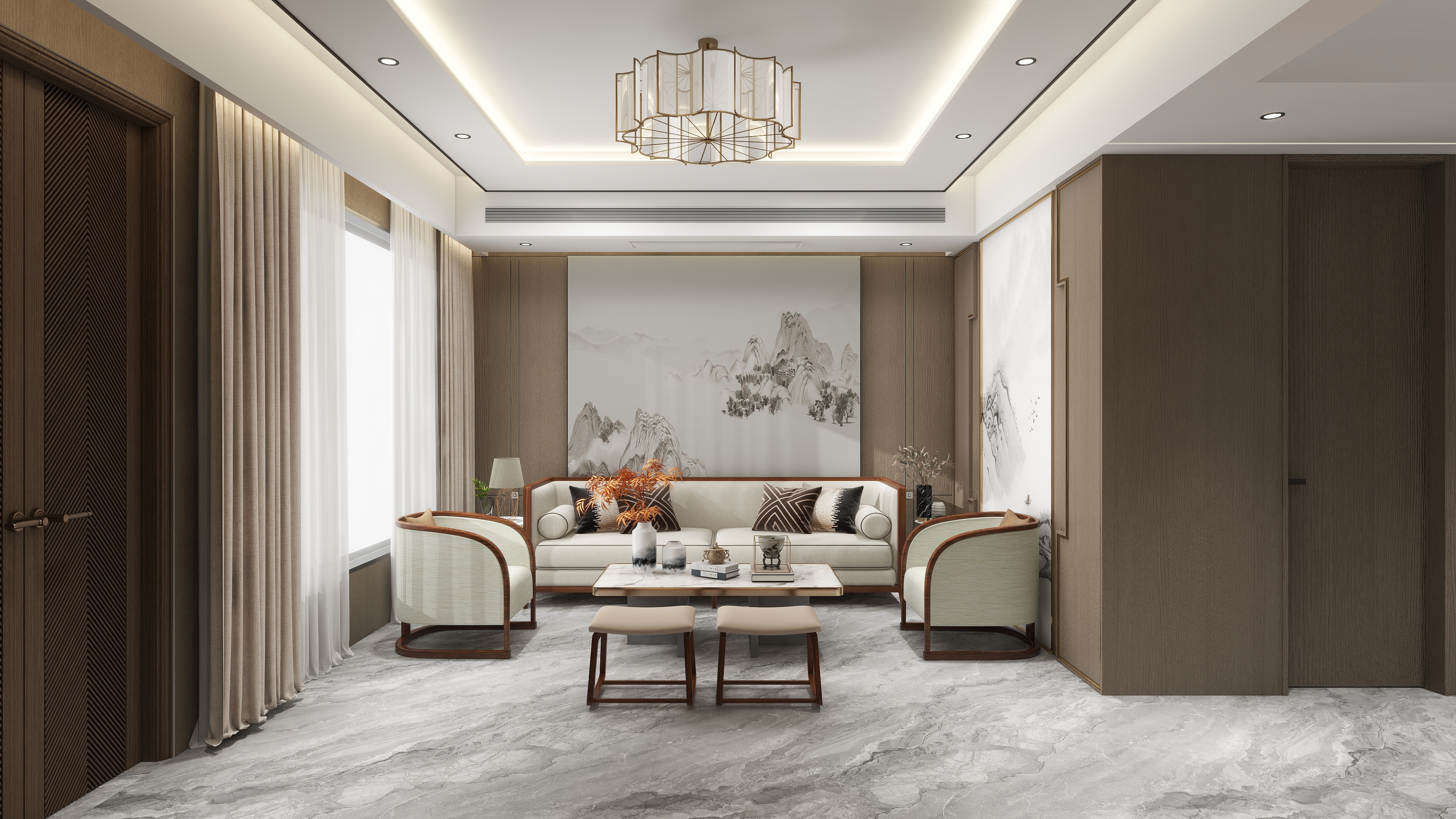 MengJin-典雅新中式-装修设计方案