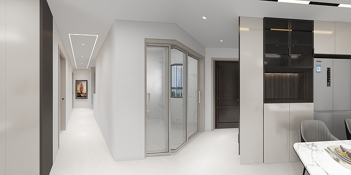 张强-平湖秋月客餐厅-装修设计方案