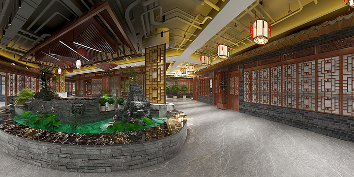 H丨Design-三姊妹火锅店-装修设计方案