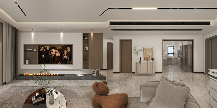 屠婷婷-四季印象澜庭 8-804效果图轻奢-装修设计方案