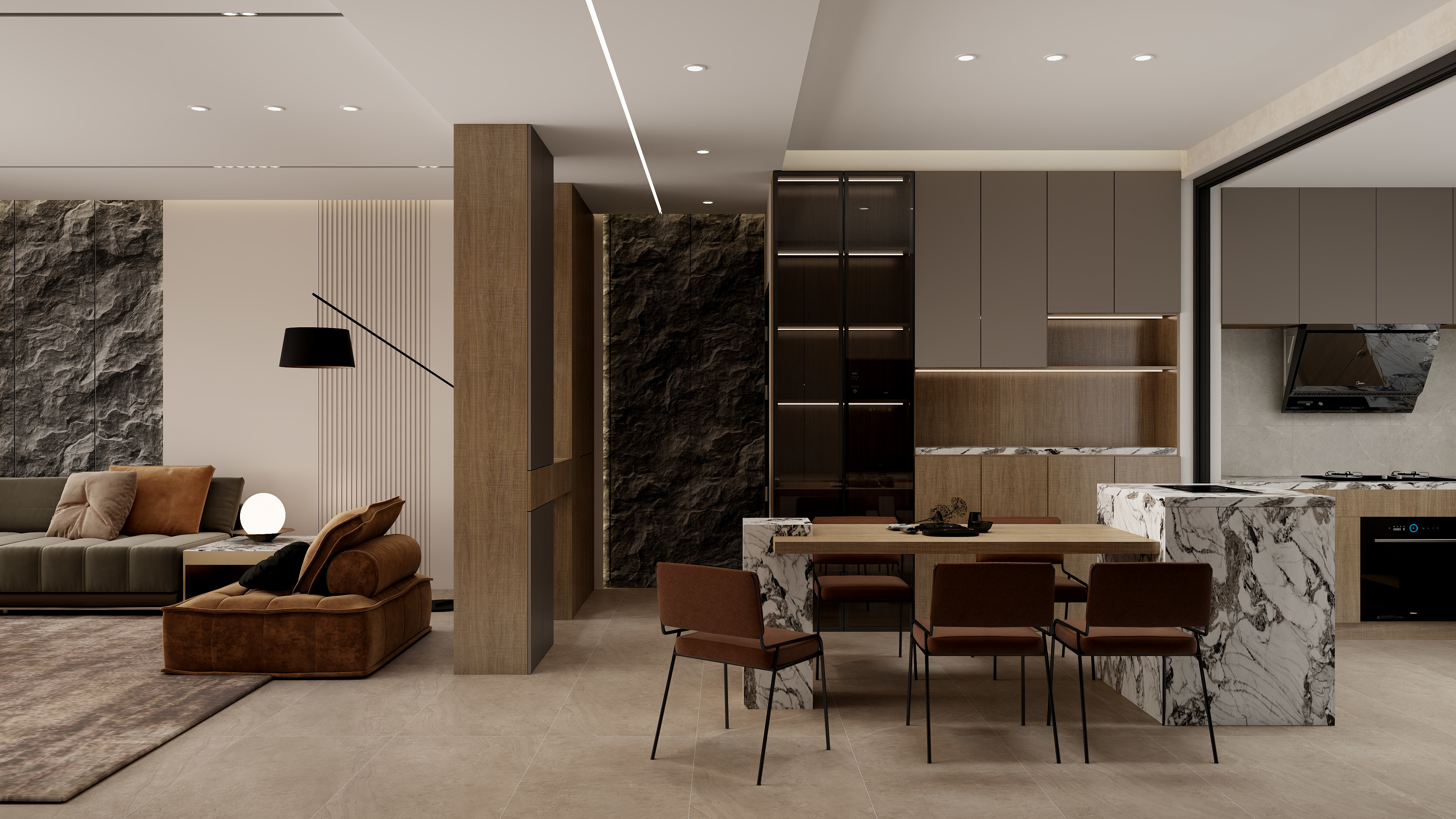 yux0009-意式轻奢172㎡-装修设计方案