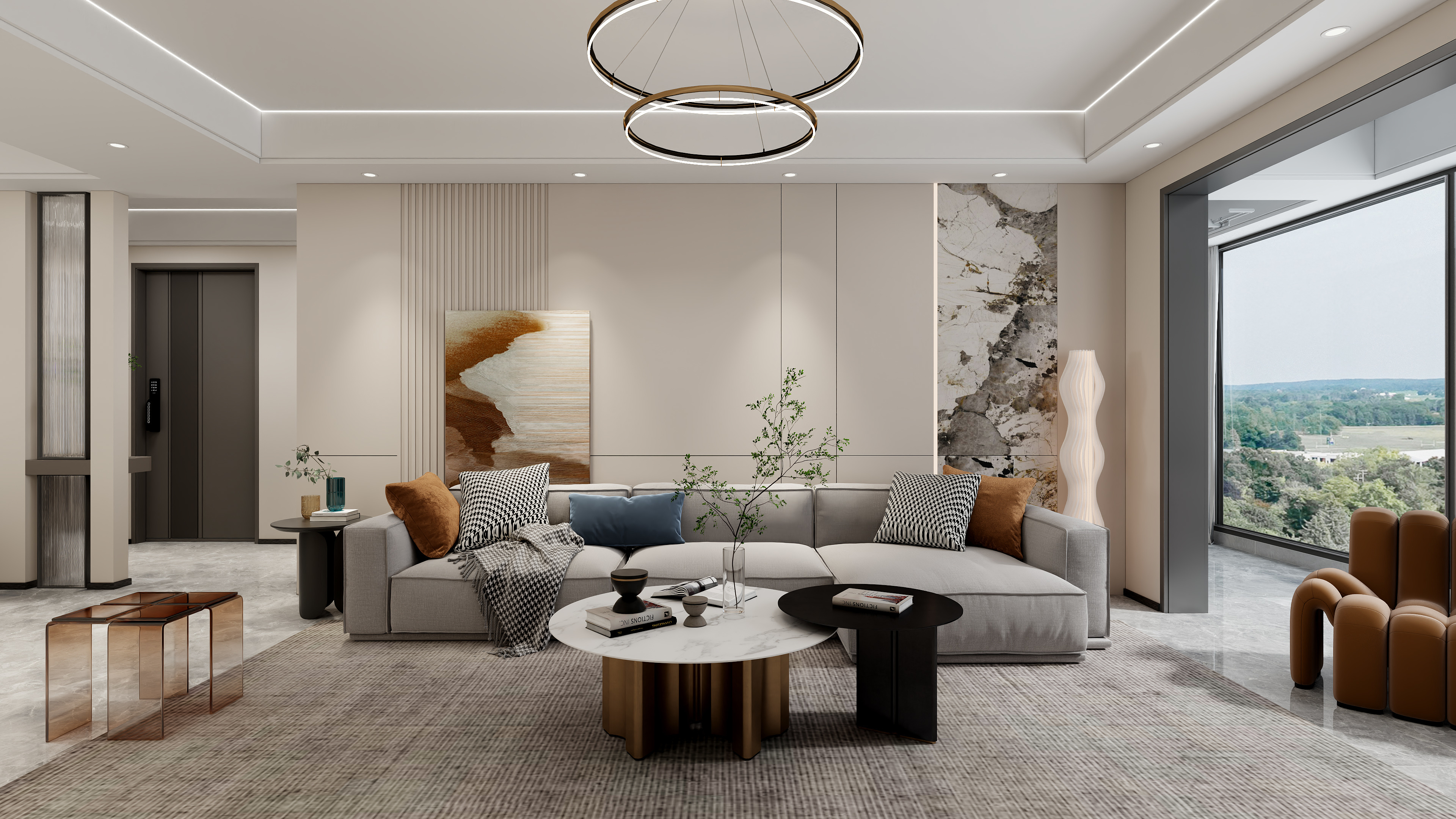 惠惠设计-现代简约-128㎡-装修设计方案