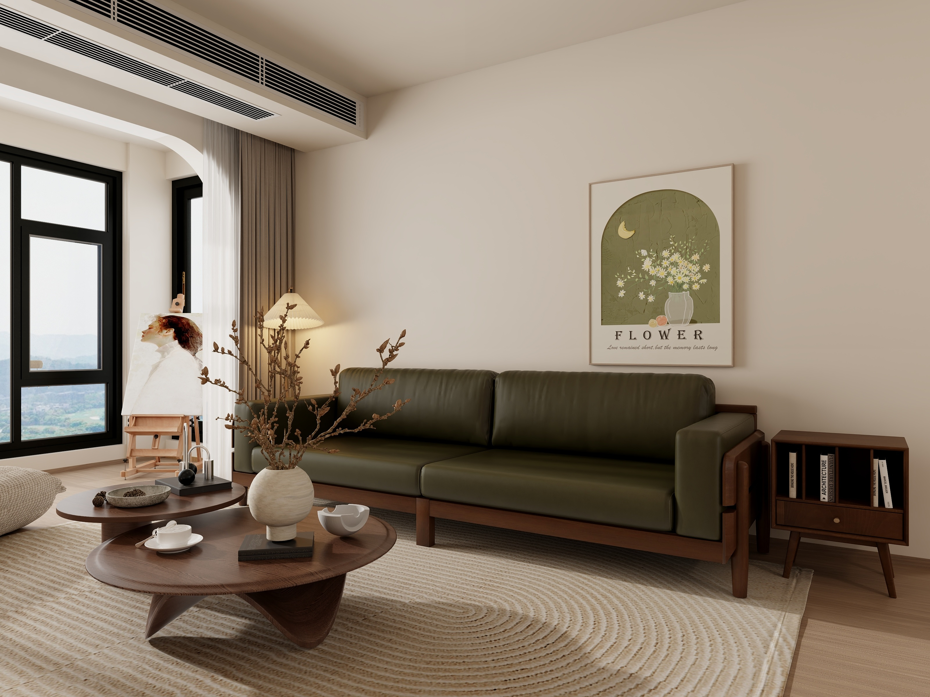 星家全案设计-郴州云鼎天阙原木中古风-装修设计方案