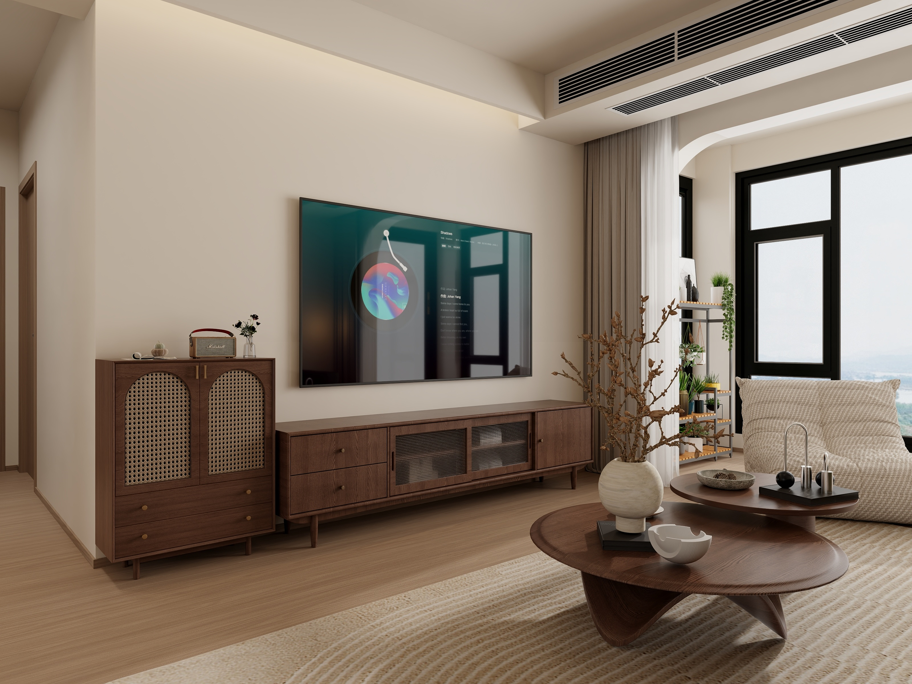 星家全案设计-郴州云鼎天阙原木中古风装修效果图