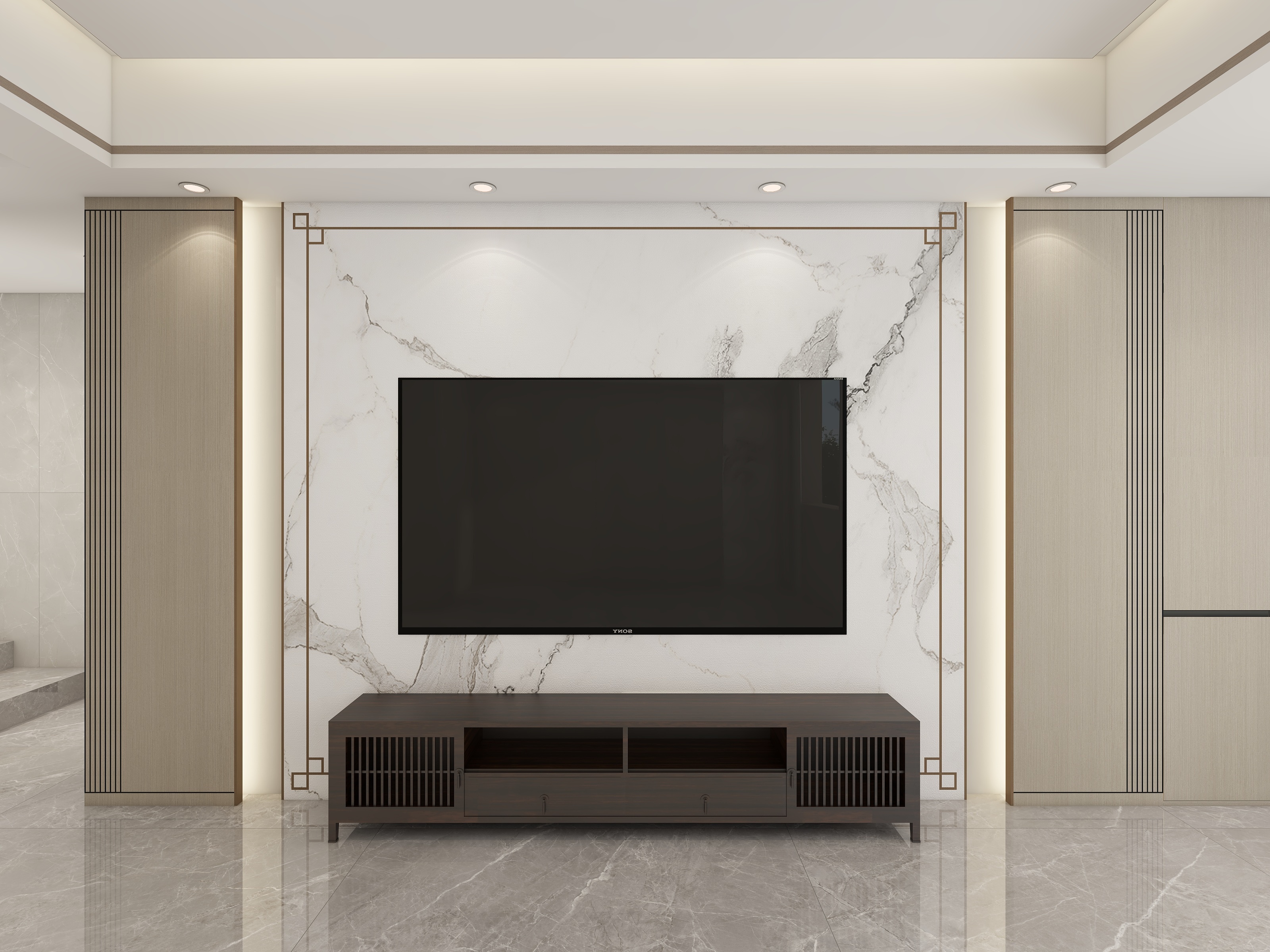 惠州装修找沫竹-惠州-天宸原著别墅-银梨装修效果图