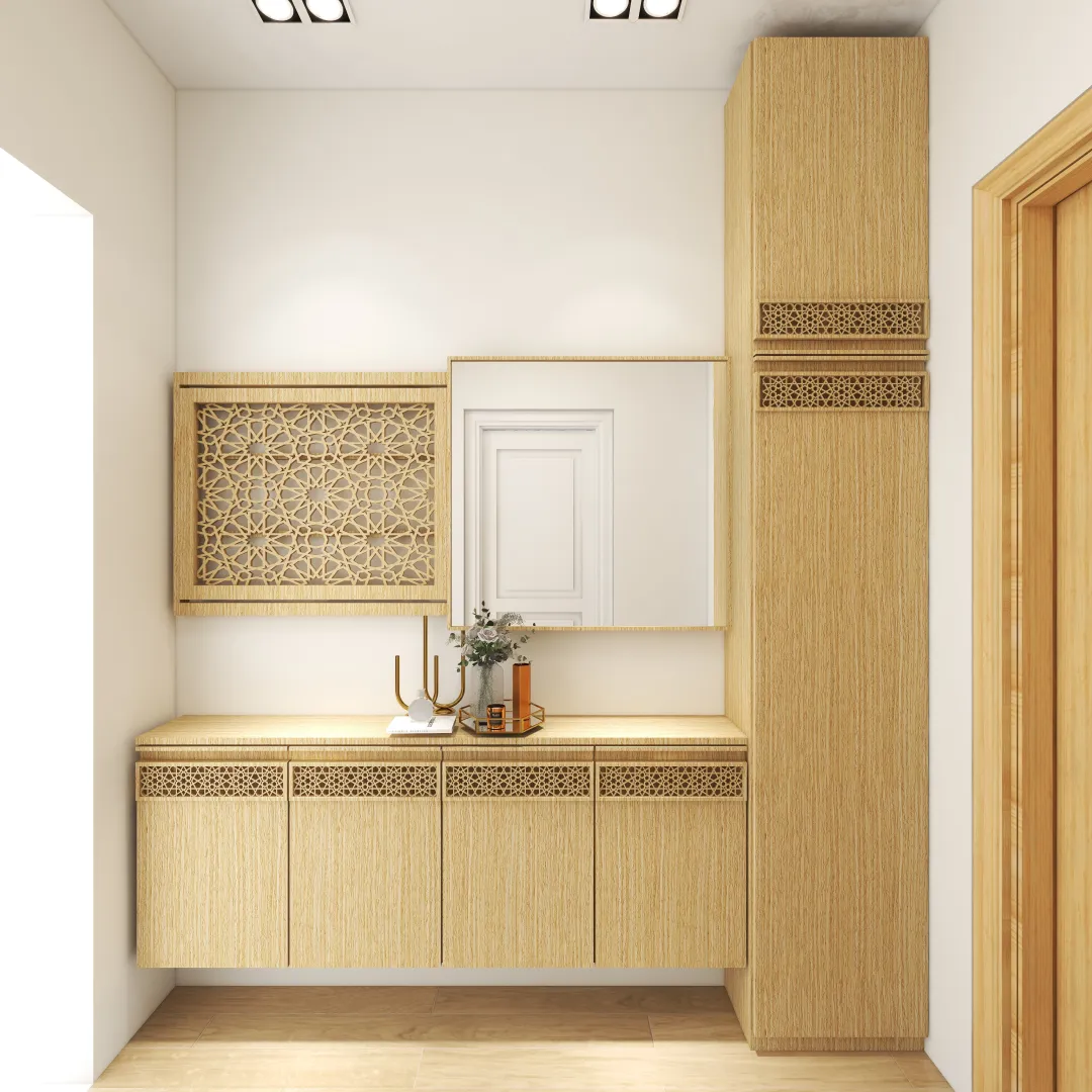 meta.hardware的装修设计方案:islamic style home entrance cabinet