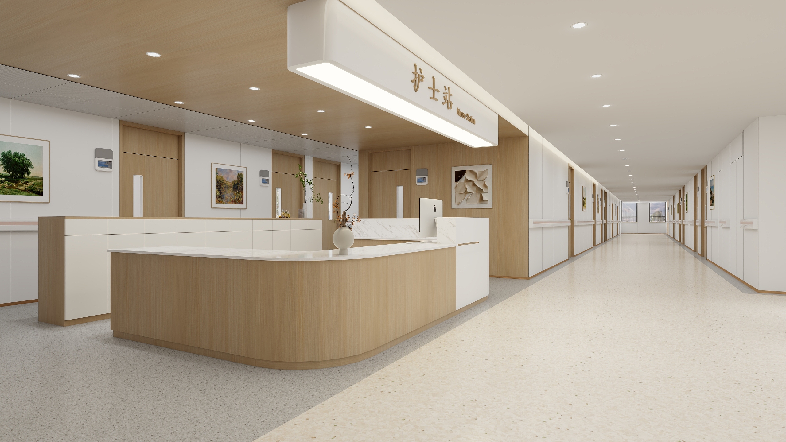 高合-病房走廊-装修设计方案