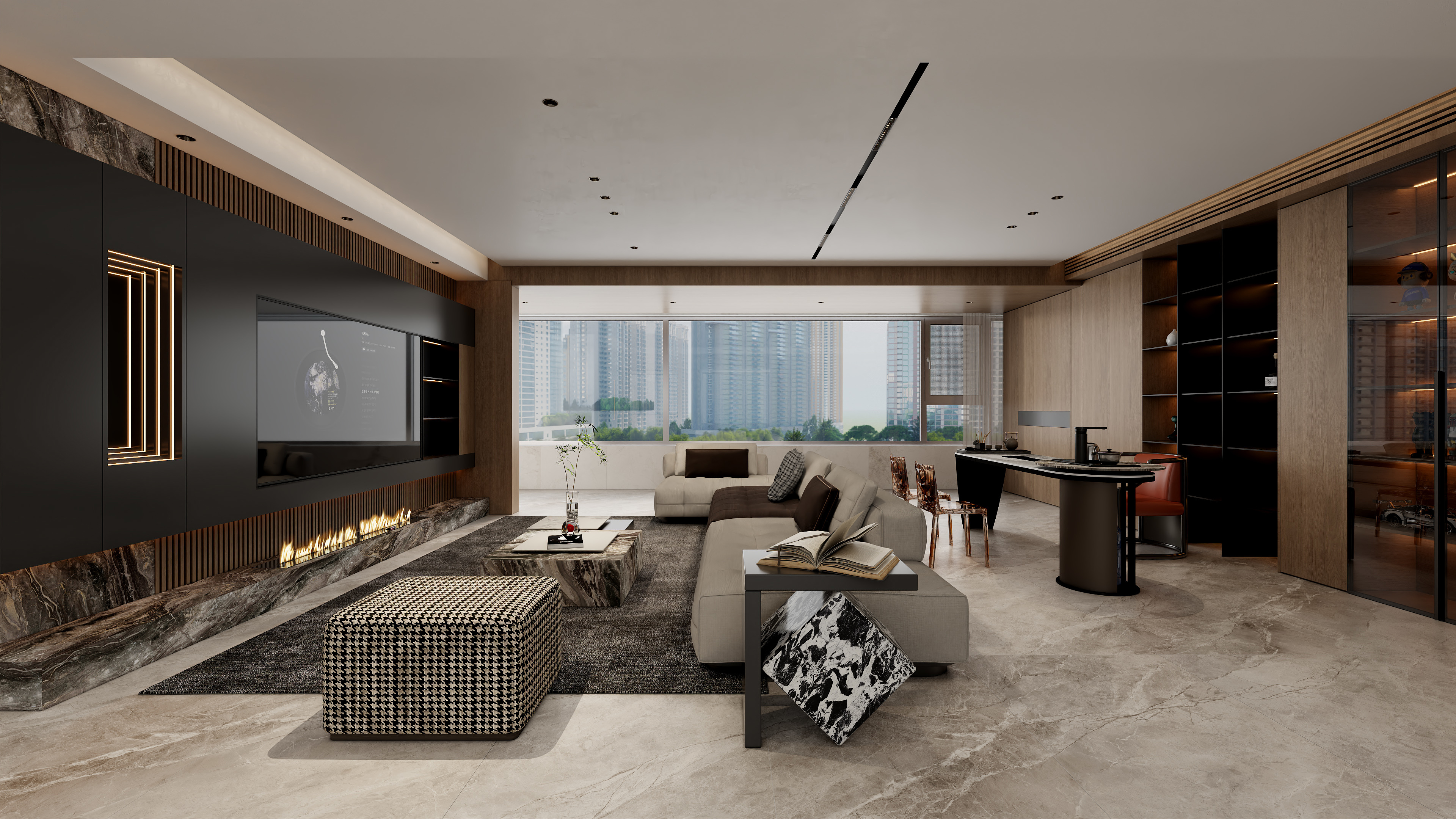 BEIYAN-DESIGN-【意式轻奢】璟宸218平四居室-装修设计方案