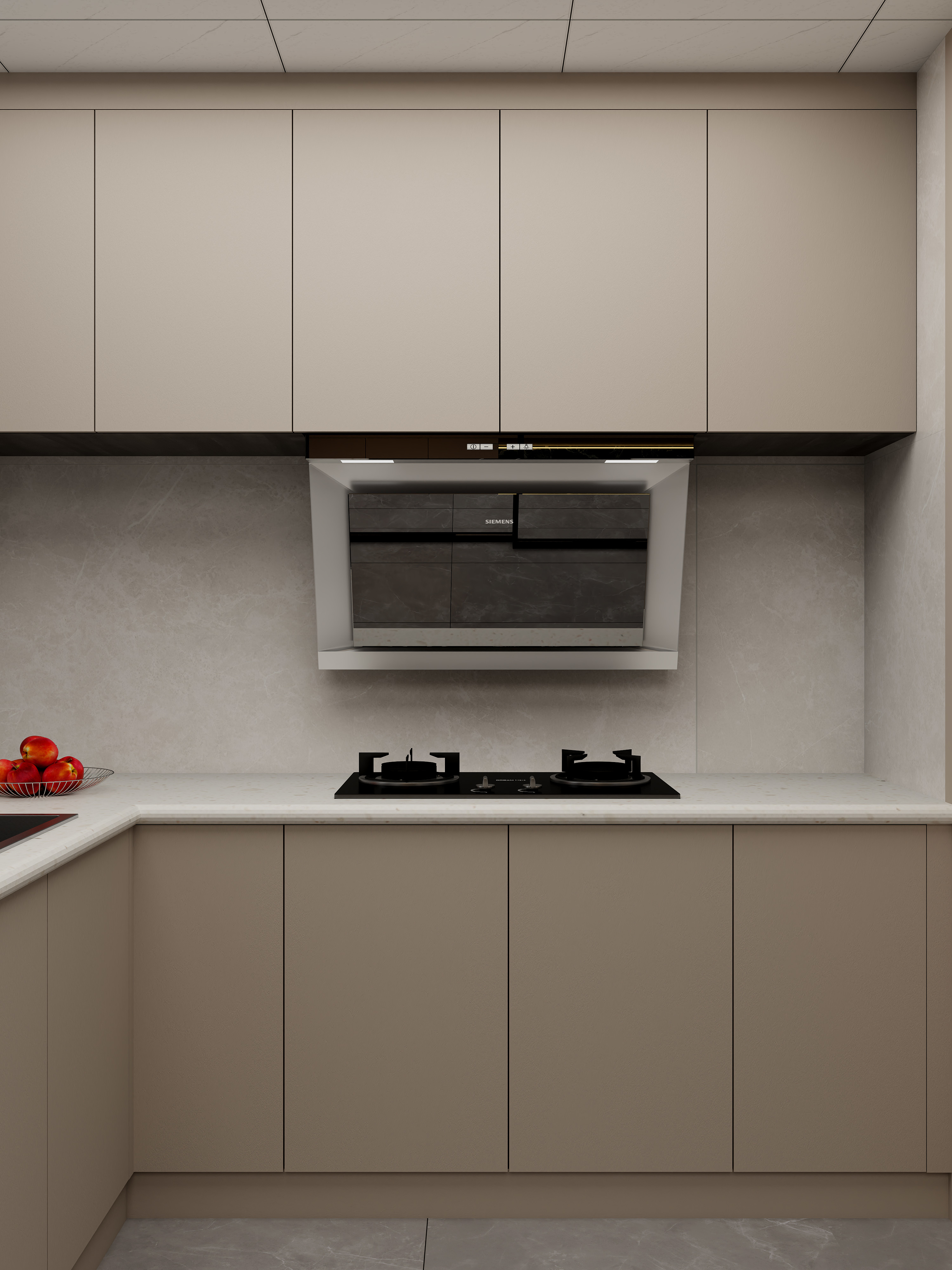 壹诺设计工作室-124㎡3室-现代简约装修效果图