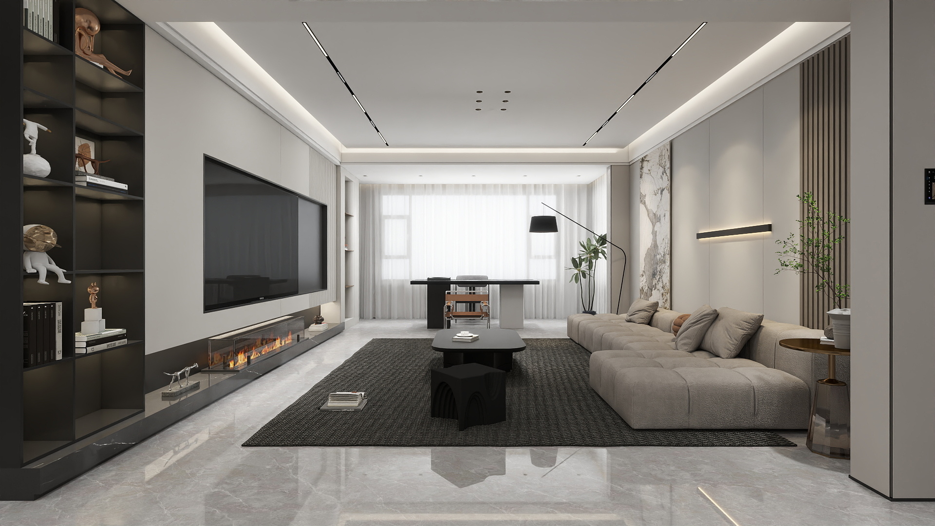 又见创造-宇信凯旋公馆207㎡5室装修效果图