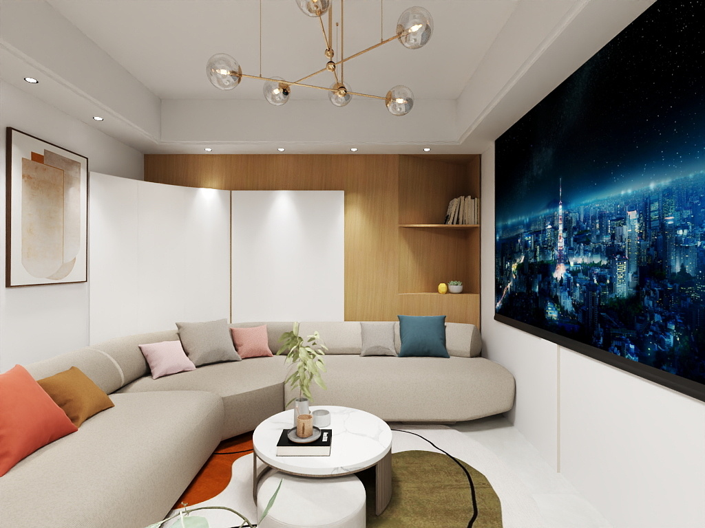 梦的绽放-190平方凌先生私宅效果图（负一层）-装修设计方案