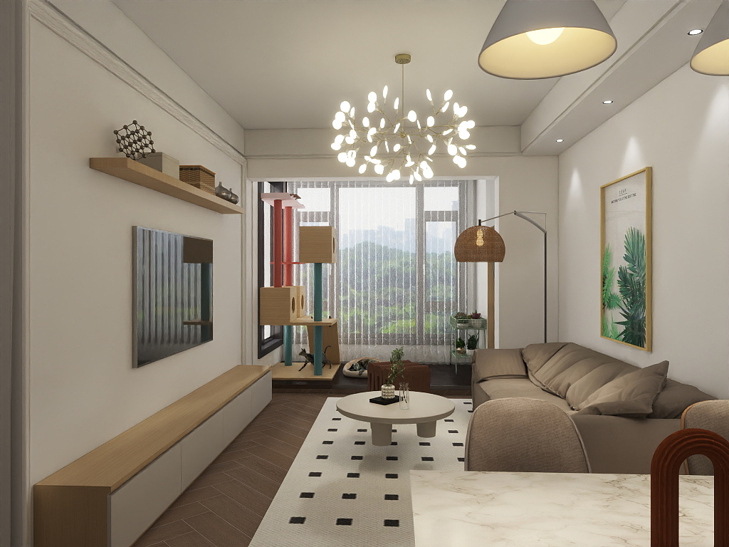 顾安aqsT-硬装专业等级考核户型-副本-装修设计方案