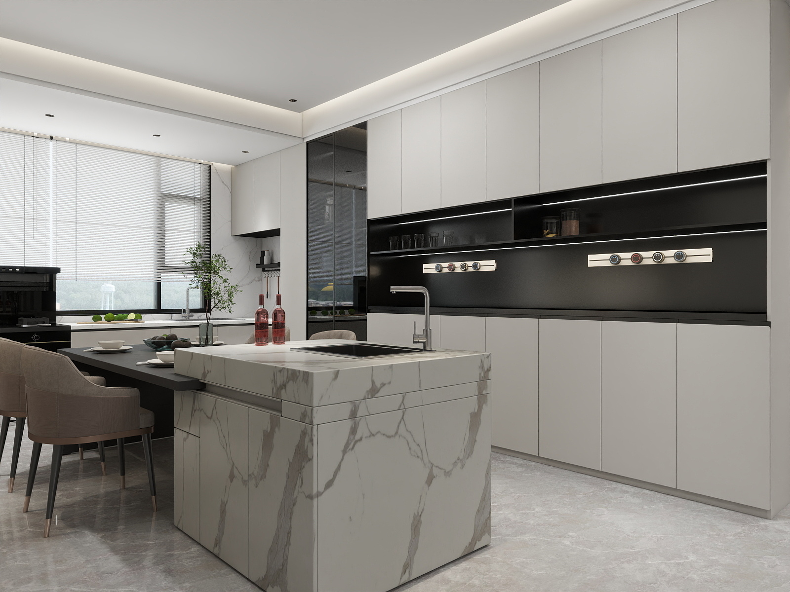 又见创造-宇信凯旋公馆207㎡5室装修效果图