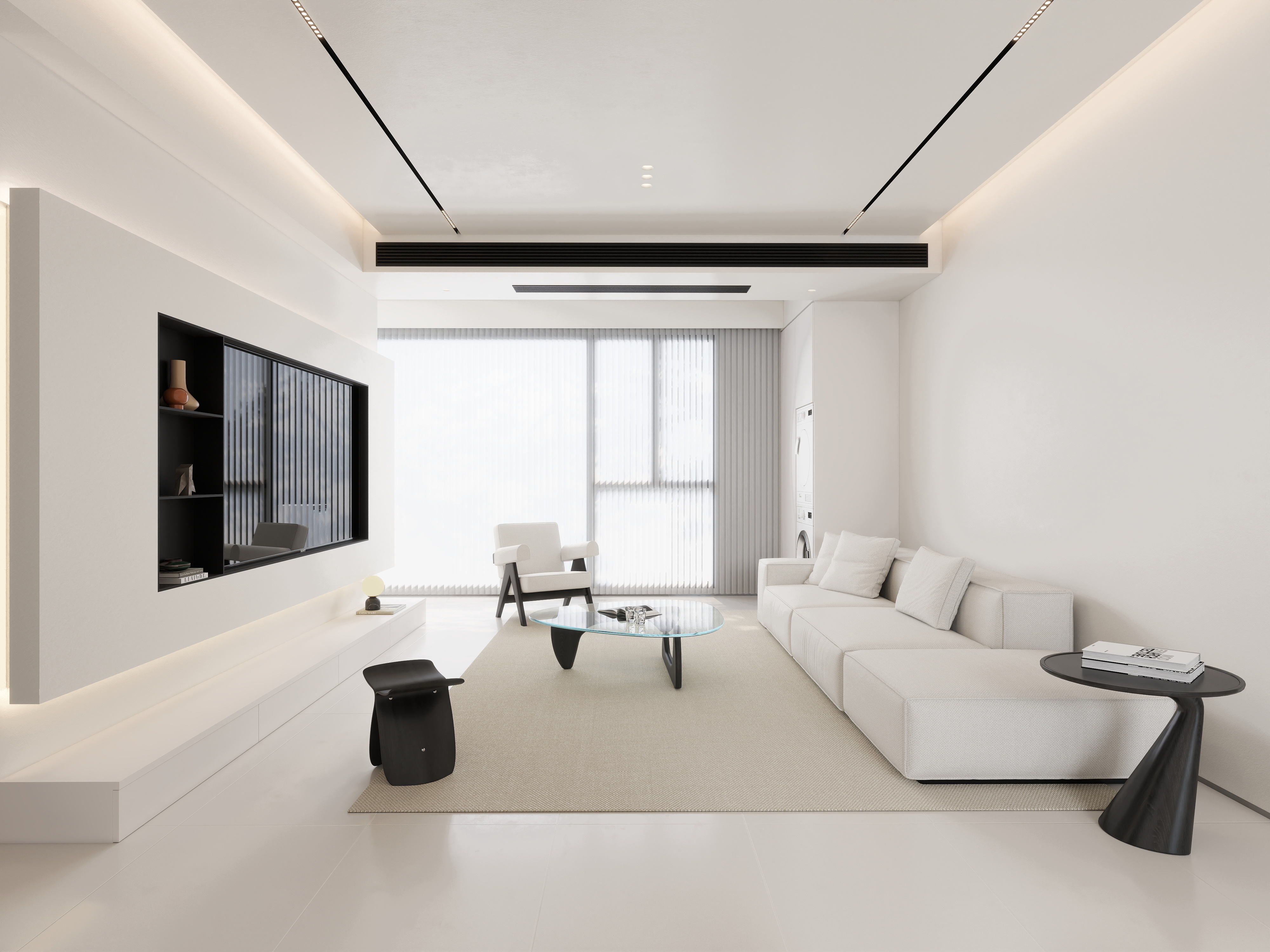 弍弍-客餐厅带厨房入户-装修设计方案