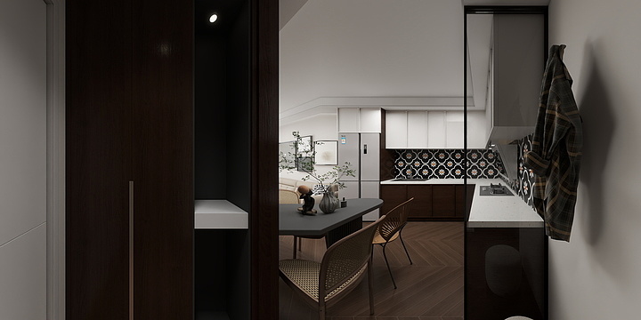 张作-裴女士塘和家园德宁苑-奶油原木-装修设计方案