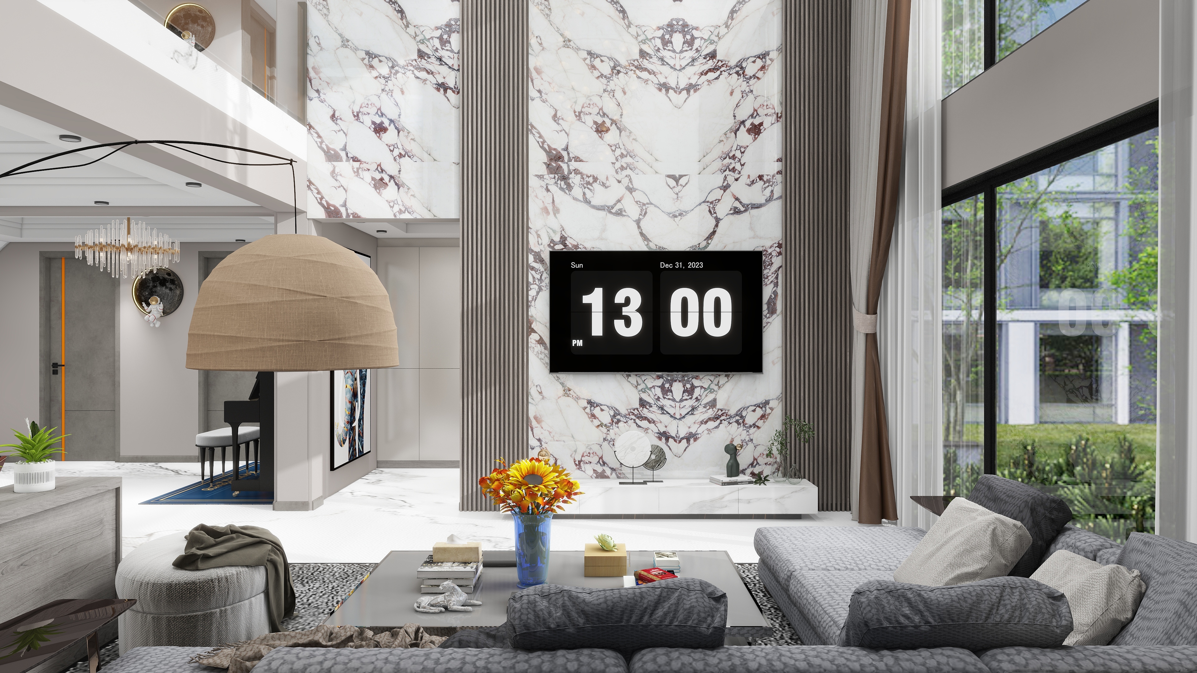 飛天宝宝-现代简约142㎡2室-装修设计方案