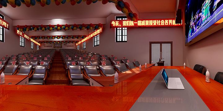 猎人传媒-丰师九四级体育班三十周年-装修设计方案