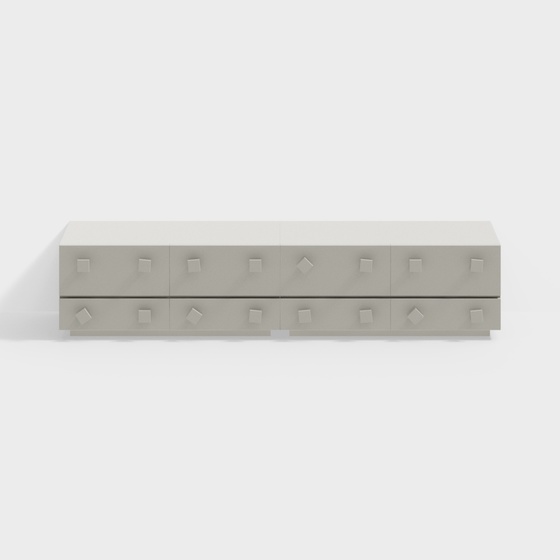 Modern cream-style TV cabinet
