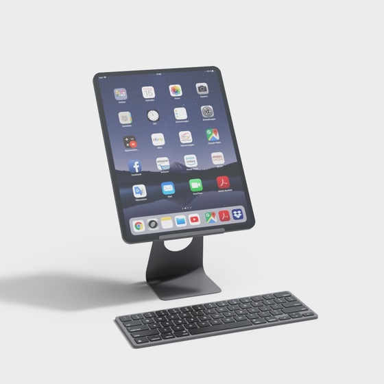 Blue Tablet 5 3D Model