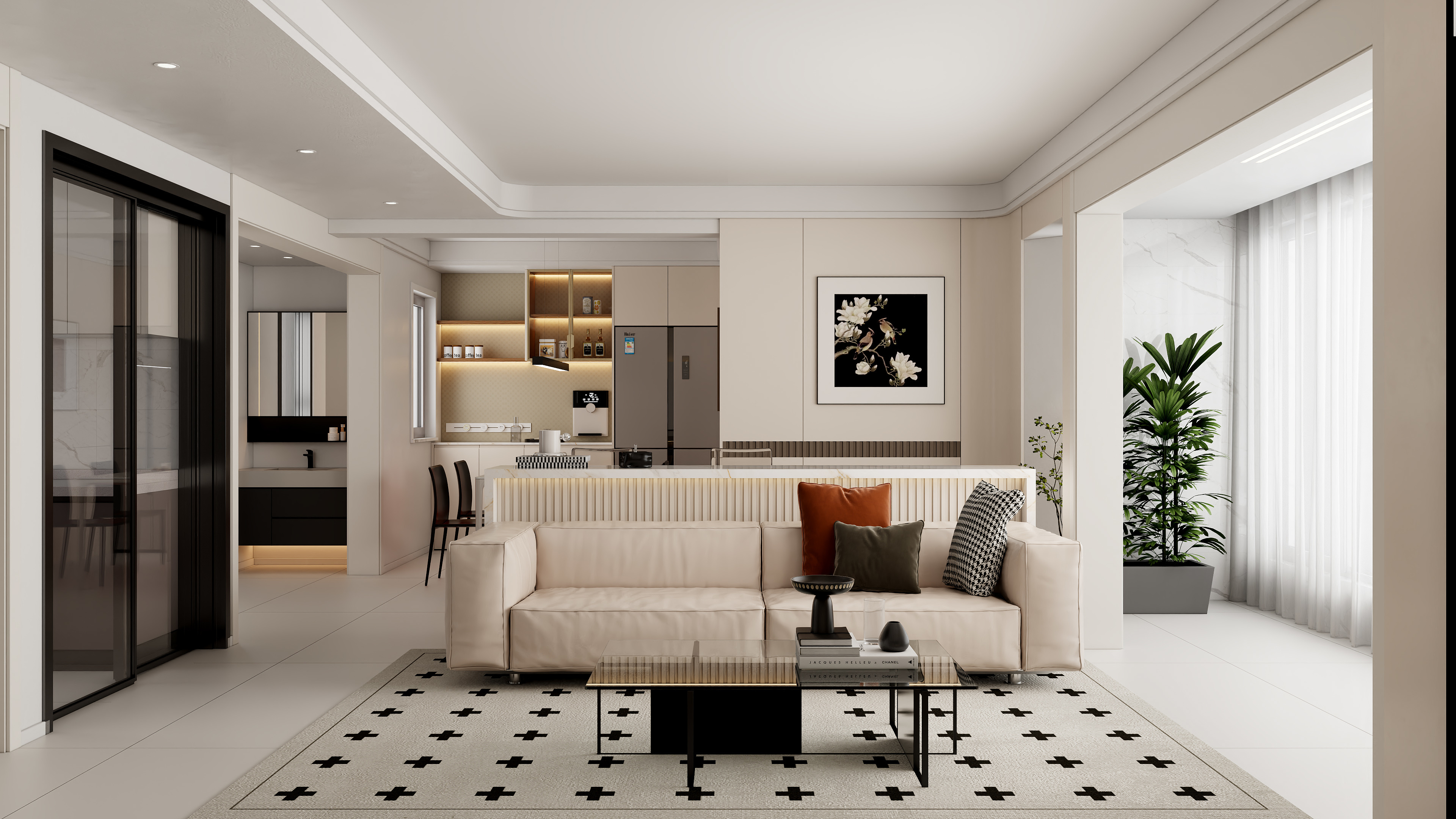 安国索菲亚-小区房101㎡3室-装修设计方案