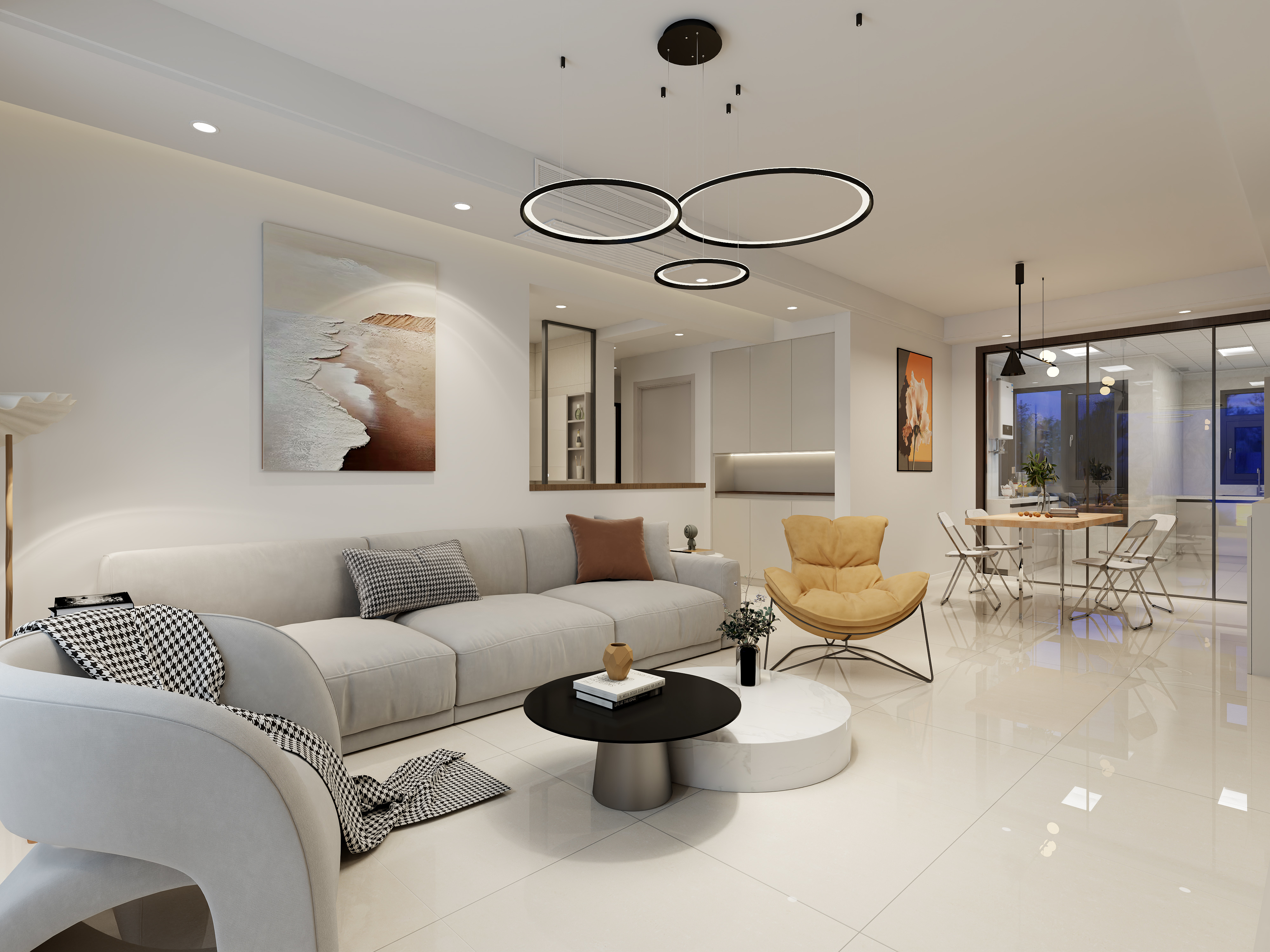 小白爱设计520-现代简约131㎡4室-装修设计方案