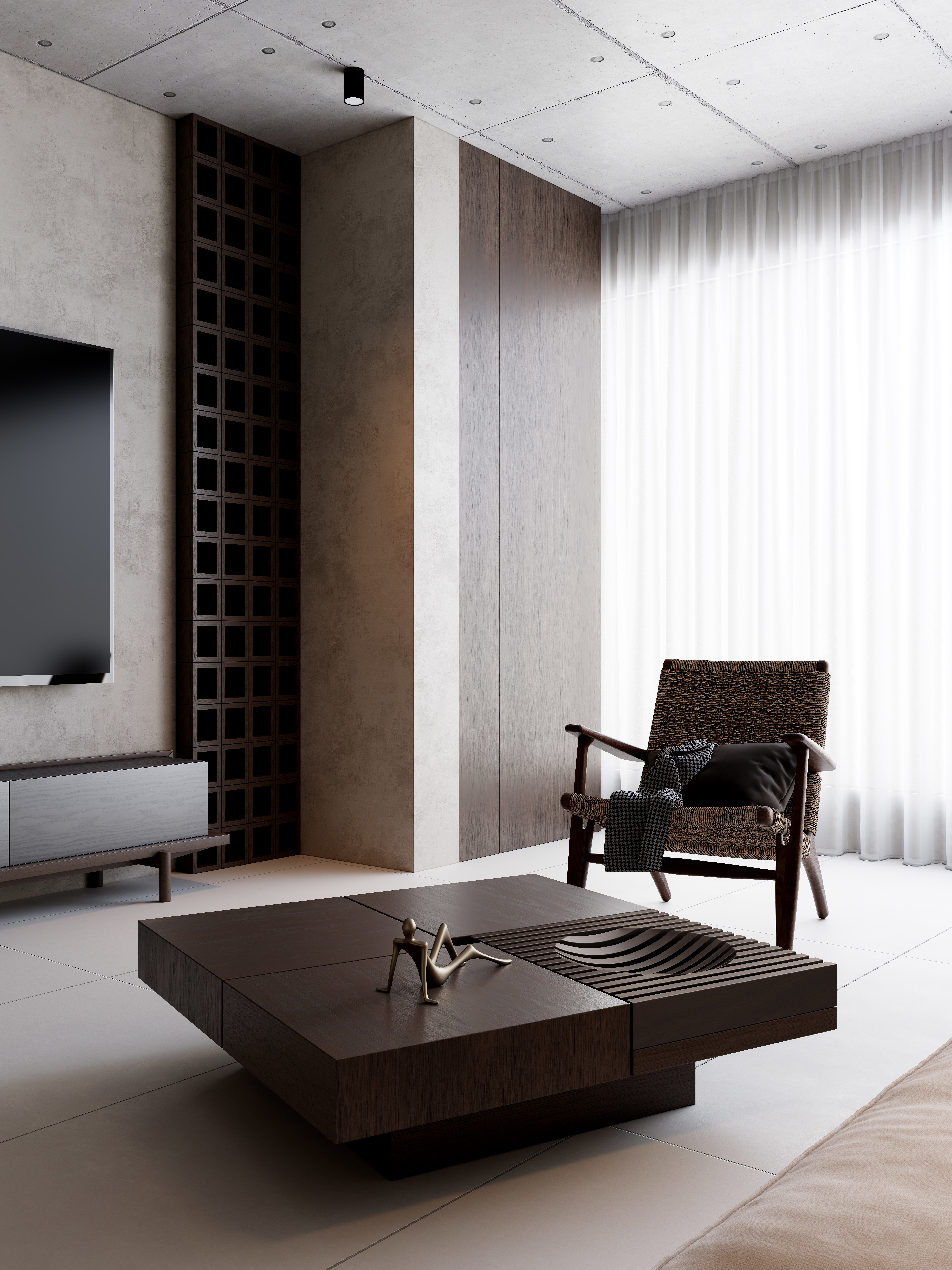 TG-DESIGN-侘寂客餐厅冷色版-装修设计方案