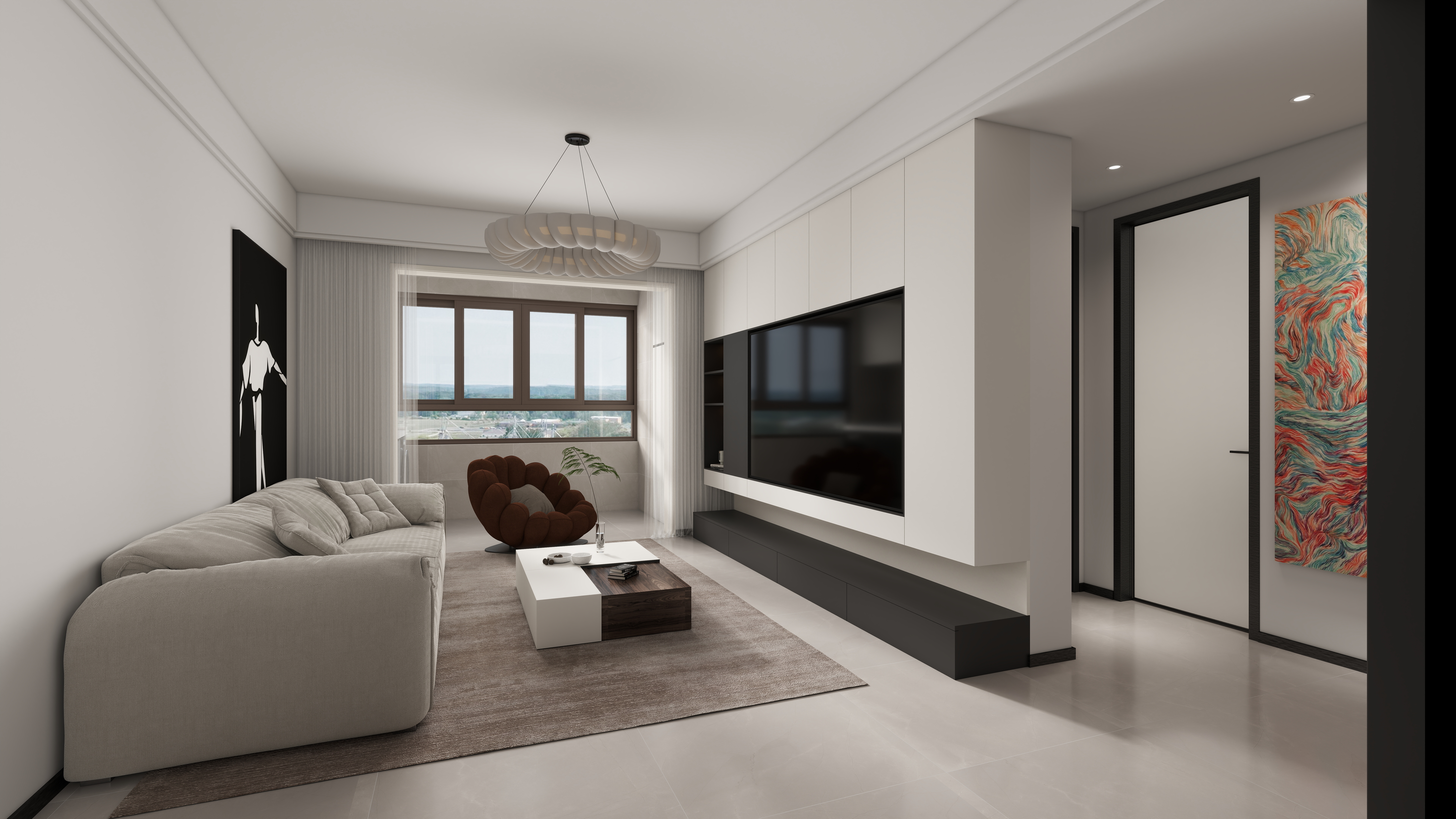 Solkatt-猫猫之神-两房黑白灰-装修设计方案