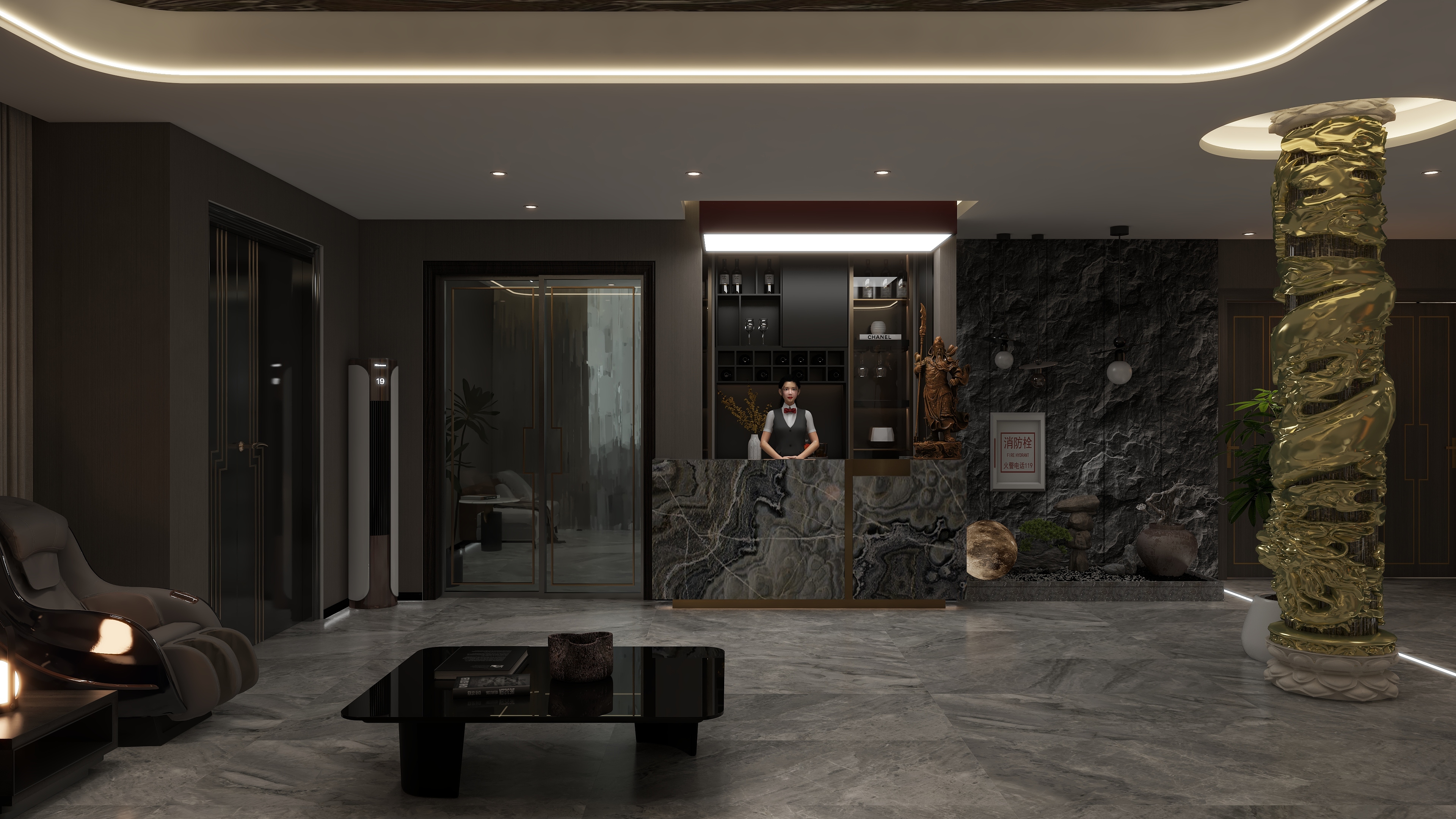 0CHURUI-600平新中式轻商务餐饮会所-装修设计方案