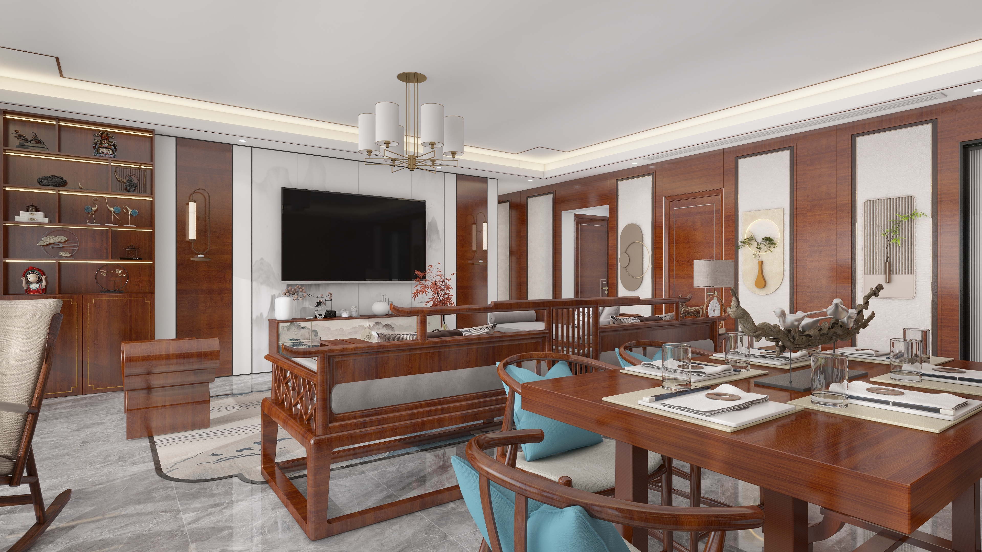 张帆-149㎡4室装修效果图