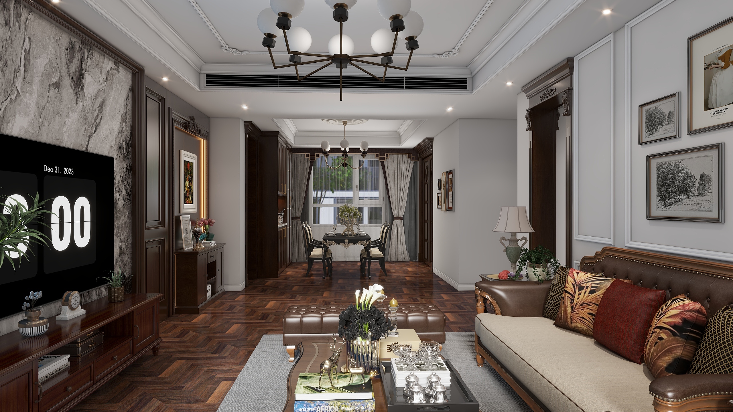 沙河壹格-华都瑞景美式-mo-装修设计方案