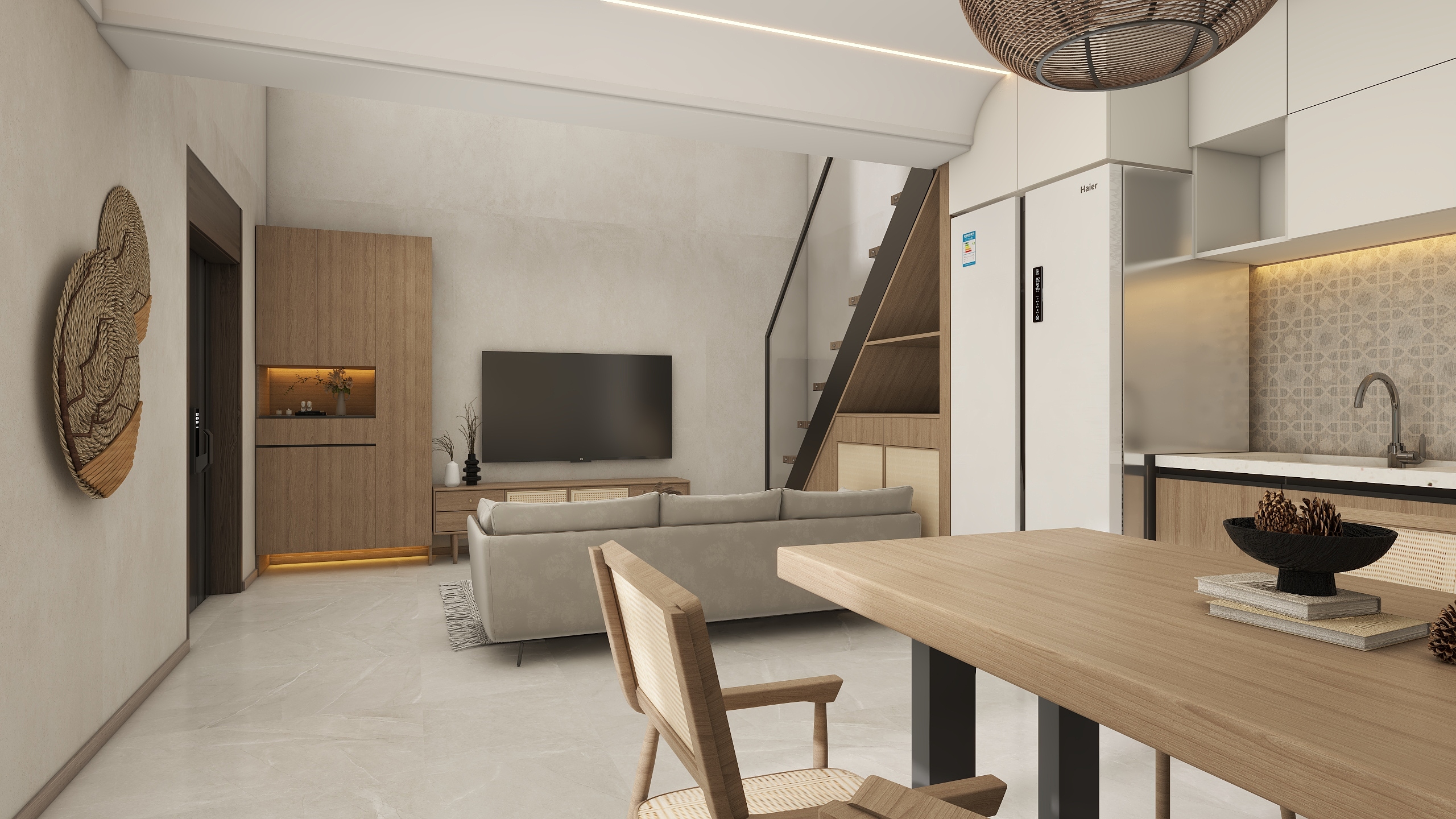 意境设计01-45㎡1室-装修设计方案