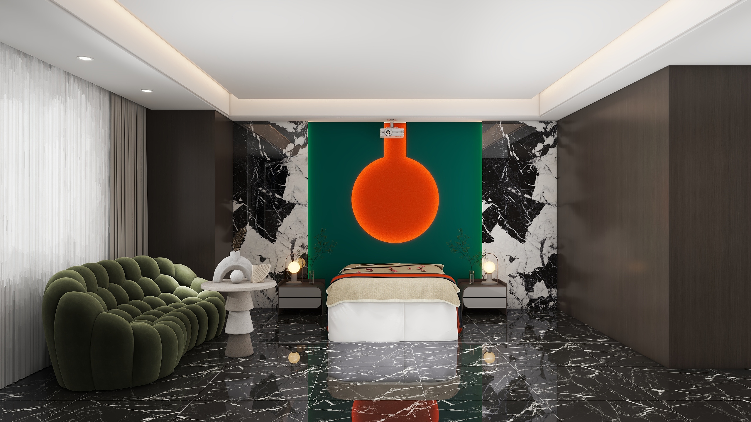 默言效果图-美容院-装修设计方案