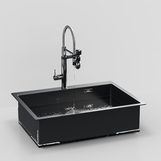 Modern stainless steel sink